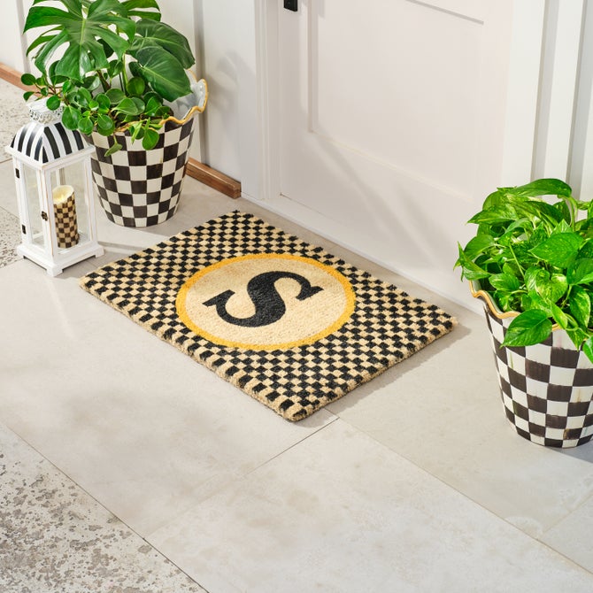 Monogram Entrance Mat - {current_domain}