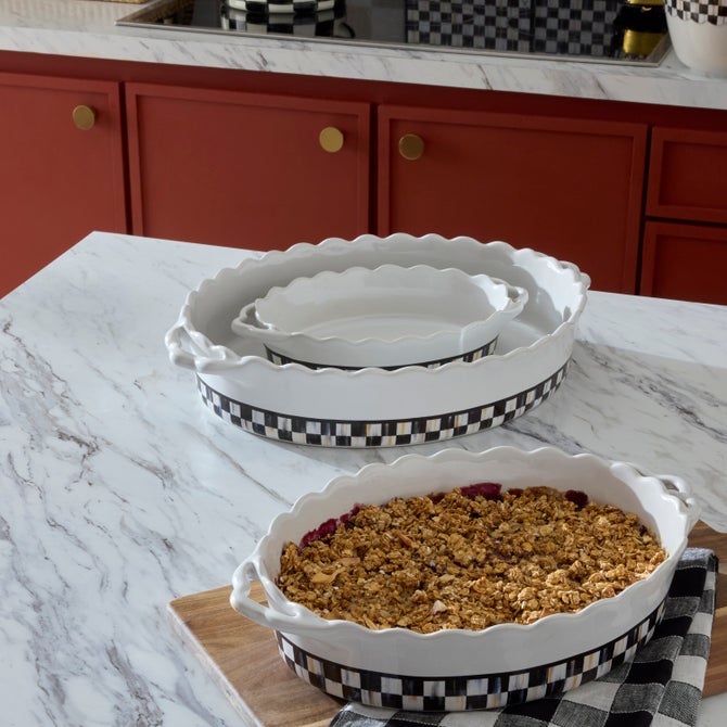 Courtly Check Everyday Small Oval Baker - {current_domain}