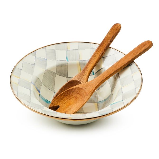 Sterling Check Salad Serving Set - {current_domain}