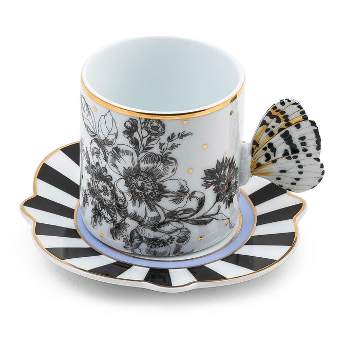Butterfly Toile Mug & Saucer Set - {current_domain}