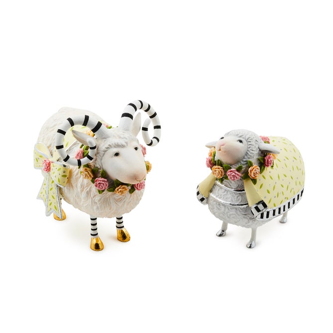 Patience Brewster Lydia & Liam Lamb Figures, Set of 2 - {current_domain}