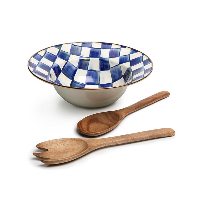 Royal Check Salad Serving Set - {current_domain}