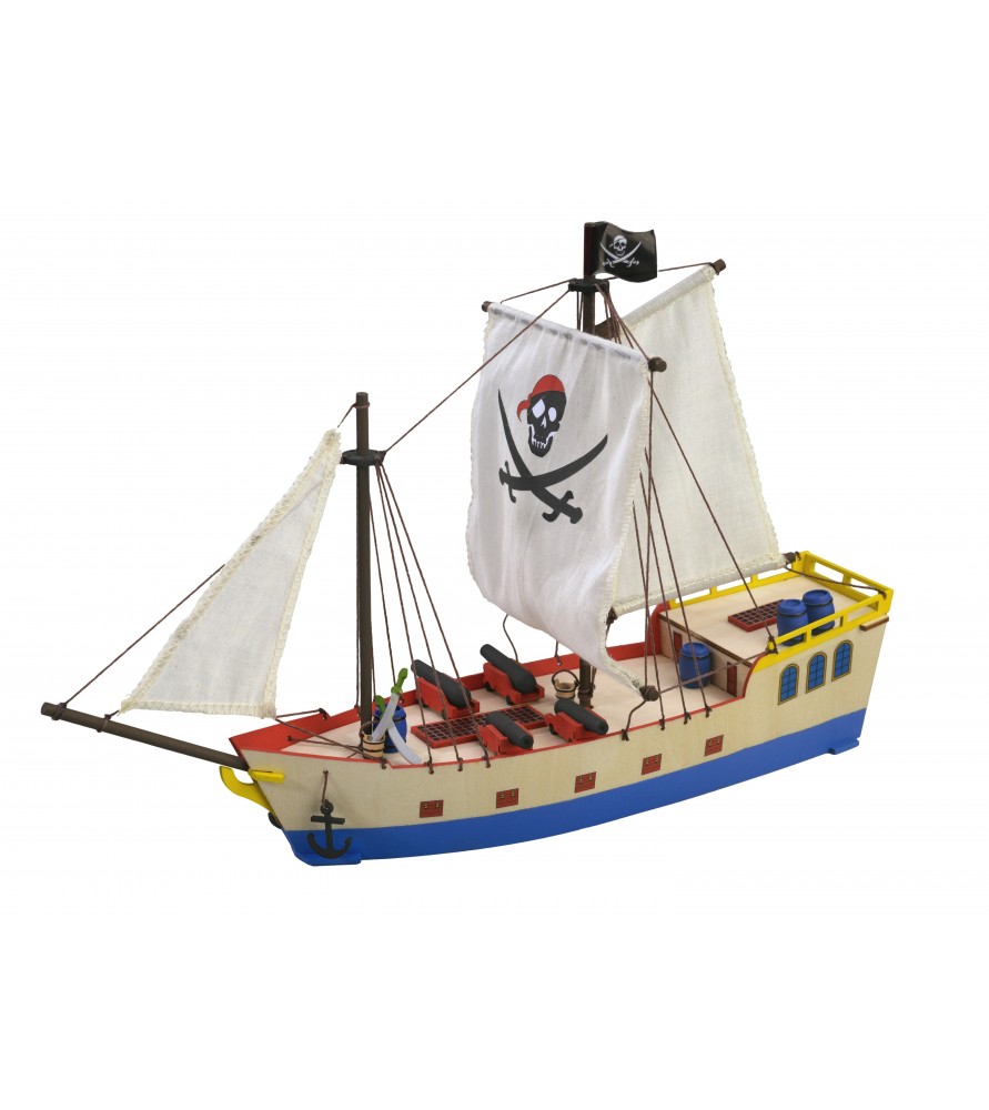 Wooden Model for Kids +8: Pirate Ship