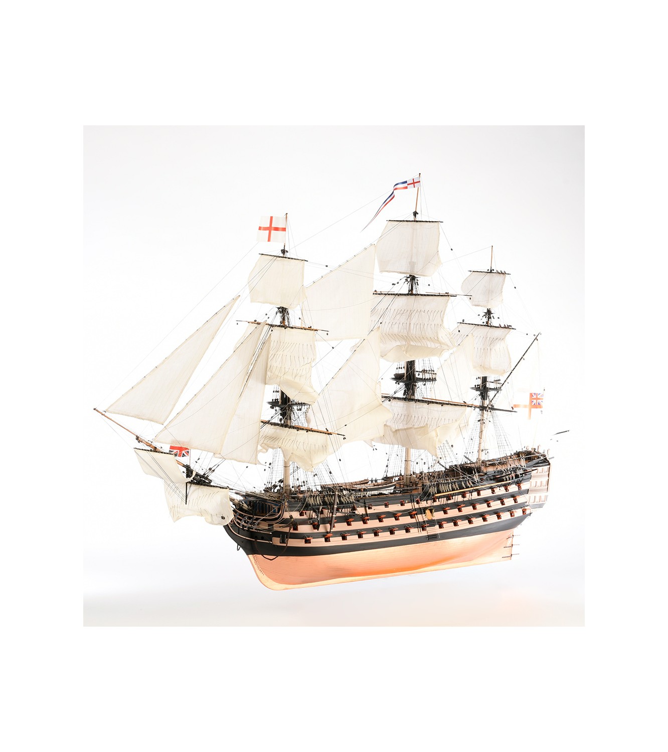HMS VICTORY Ship of the Line Trafalgar 1805 - 1:84 - Wooden Scale Model Ship
