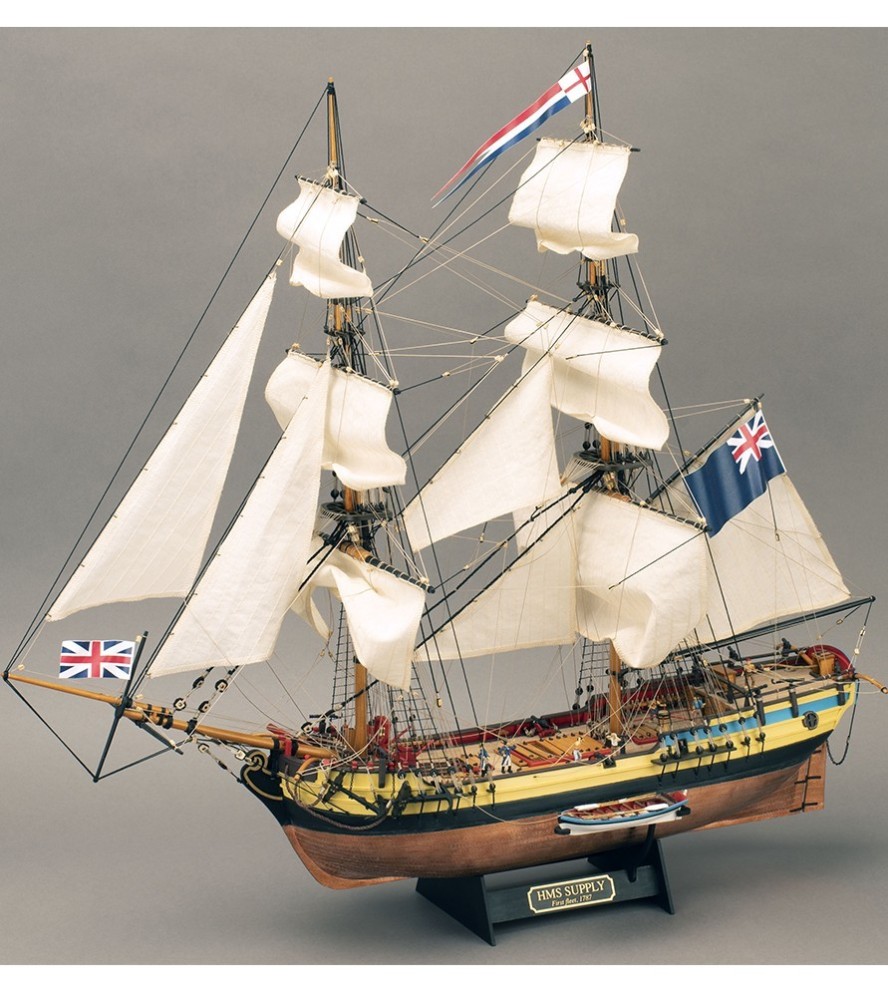 First Fleet Brig HMS Supply. 1:50 Wooden Model Ship Kit