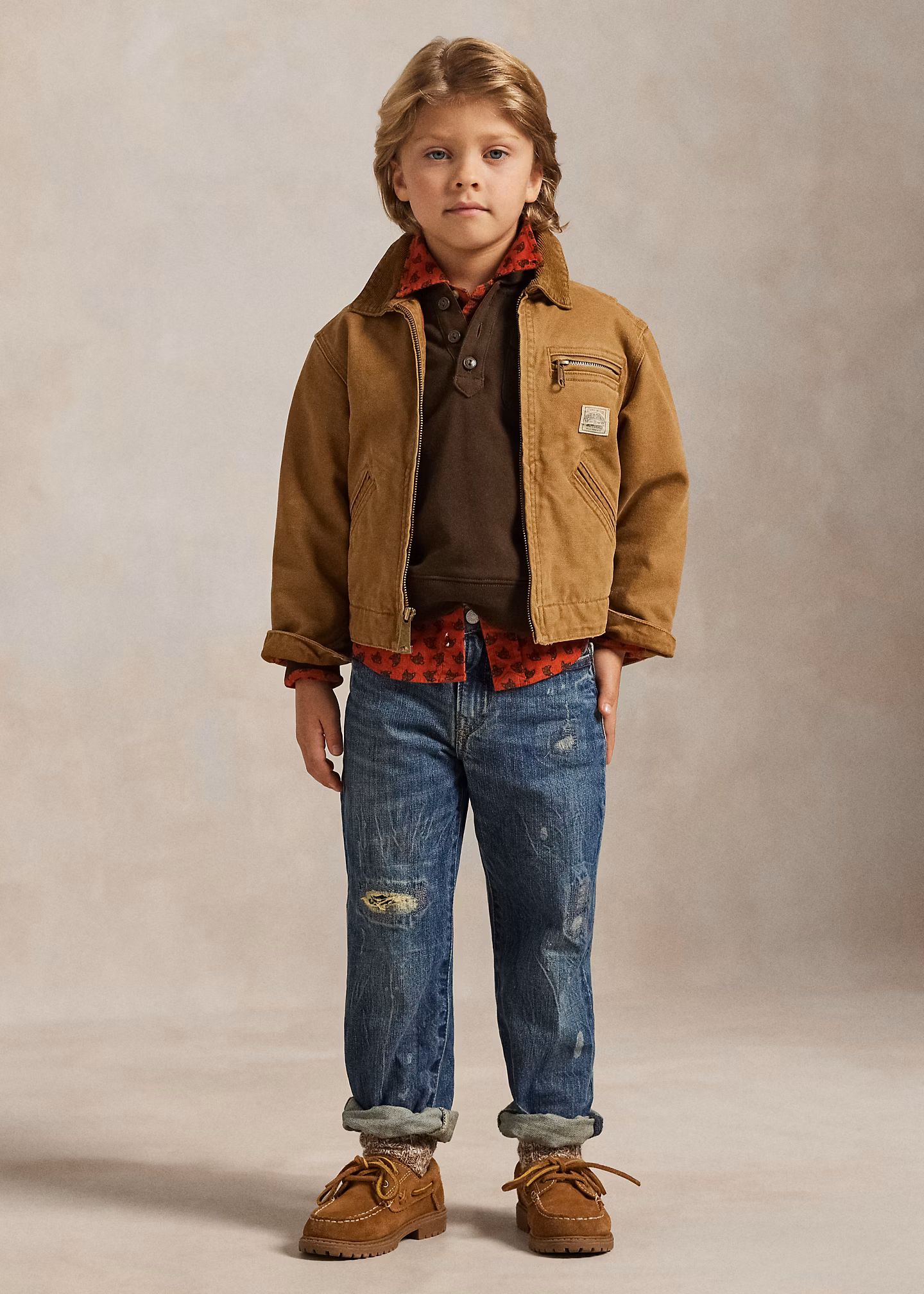 Lynwood-Relaxed-Fit Jeans in Used-Optik - RALPH LAUREN OUTLET