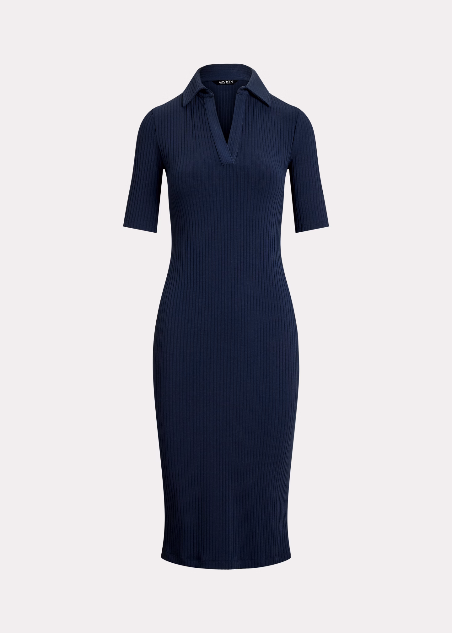 Polokleid in Rippenstrick - RALPH LAUREN OUTLET