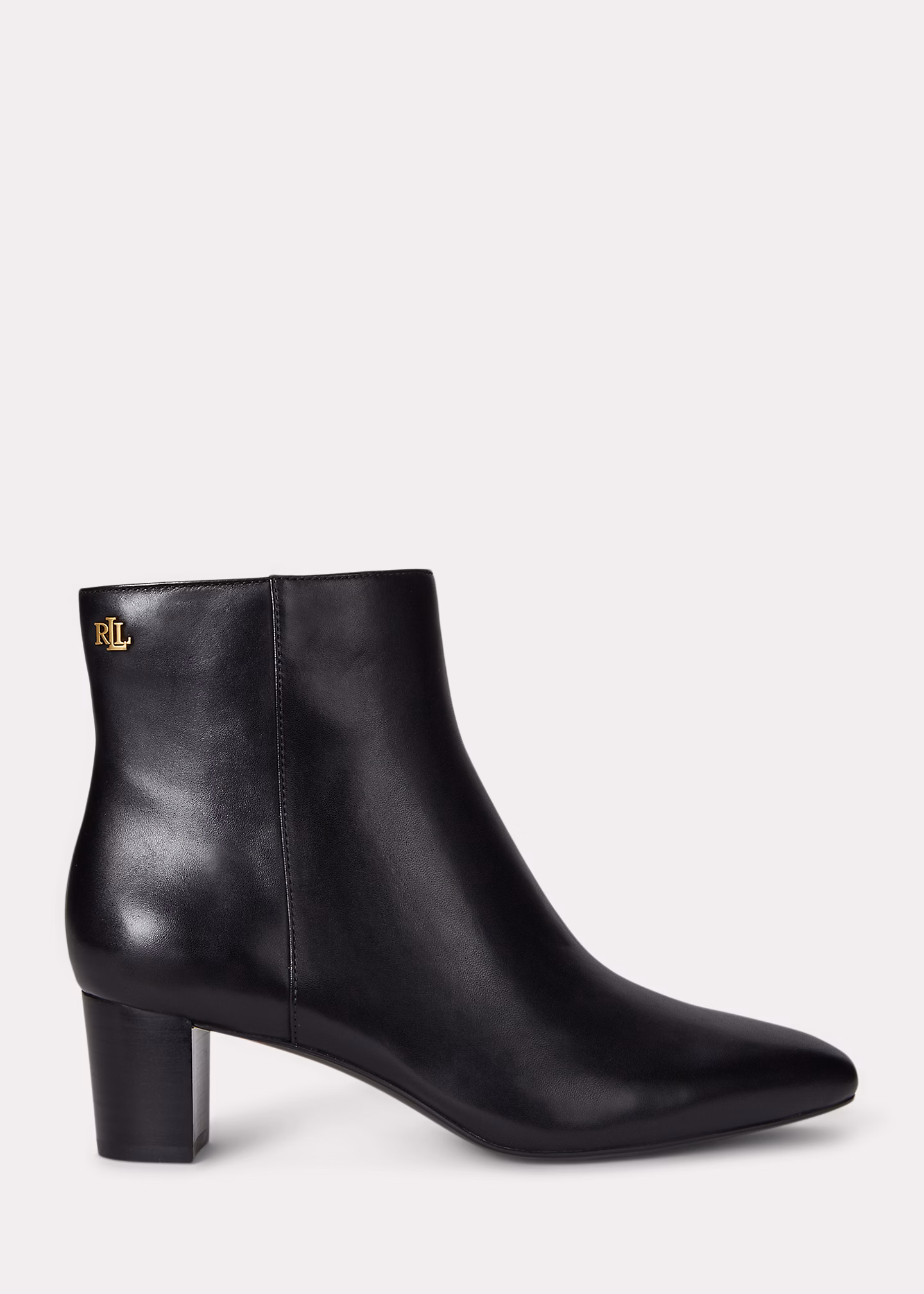 Stiefelette Demi aus poliertem Leder - RALPH LAUREN OUTLET