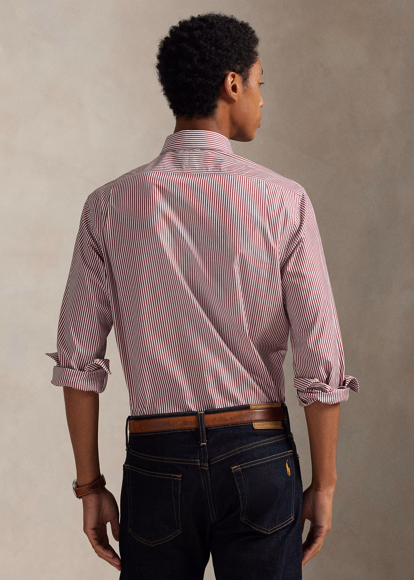 Custom-Fit Popelinehemd mit Streifen - RALPH LAUREN OUTLET