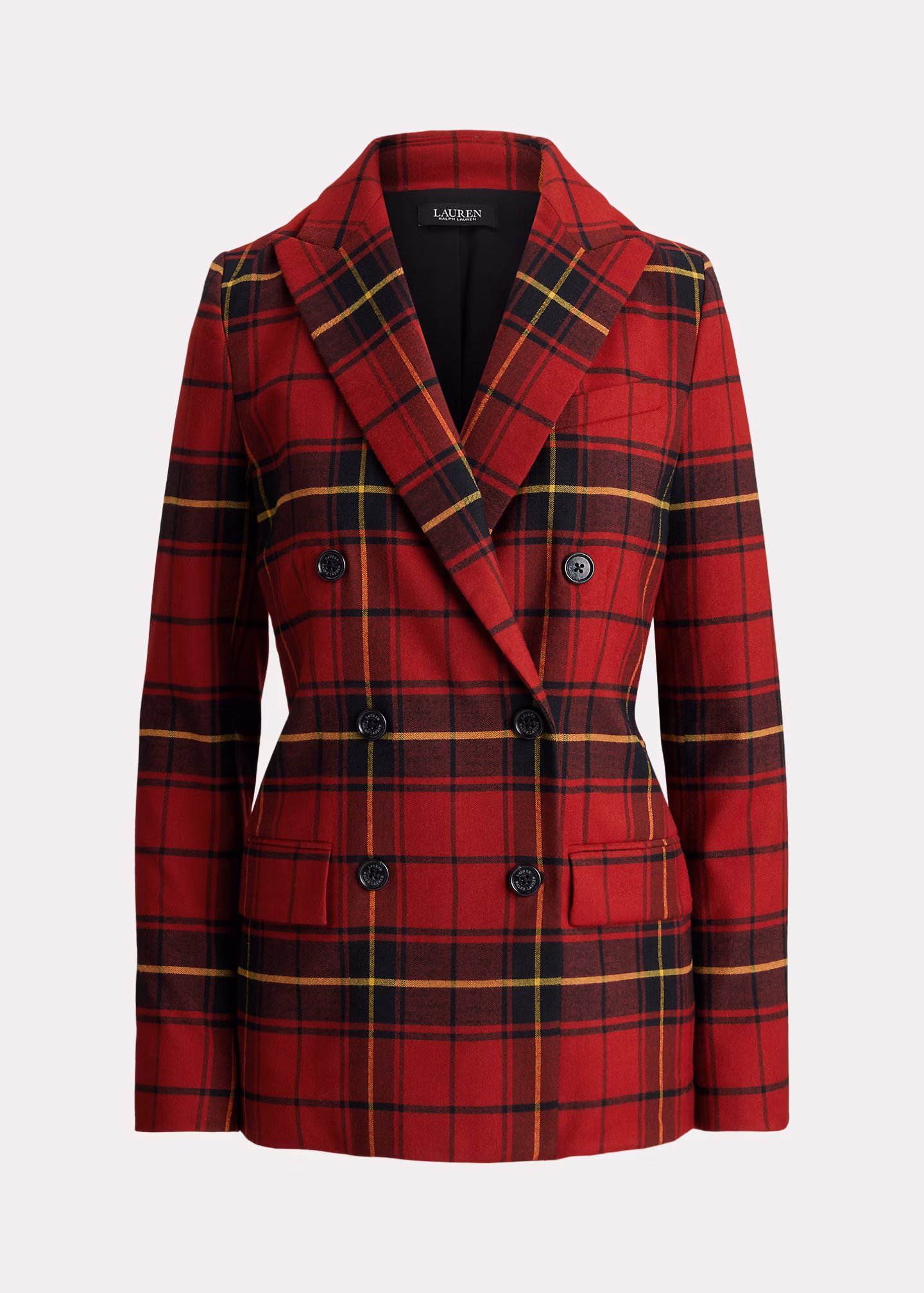 Zweireihiger Blazer mit Karomuster - RALPH LAUREN OUTLET