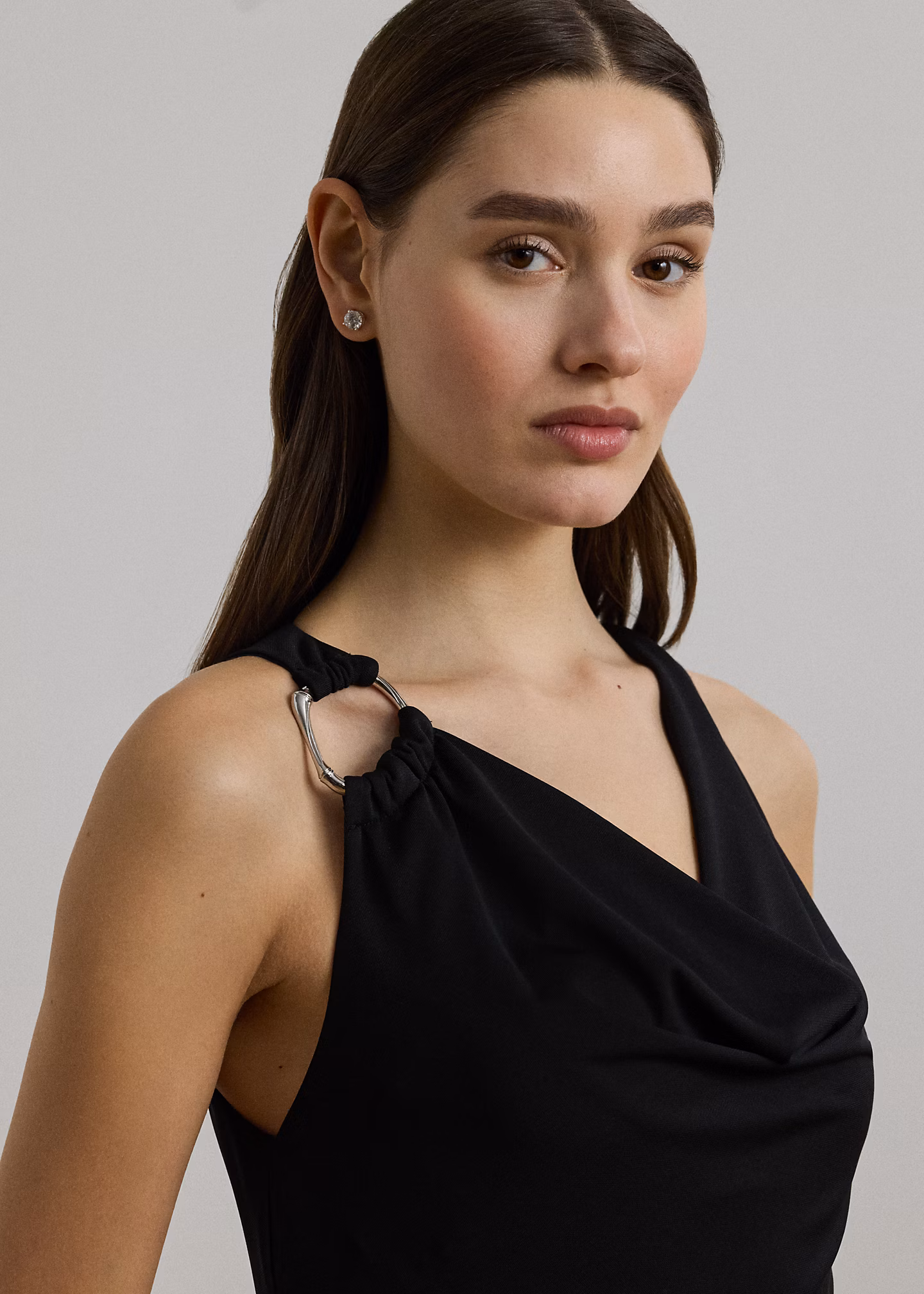 Abendkleid mit Wasserfallausschnitt - RALPH LAUREN OUTLET