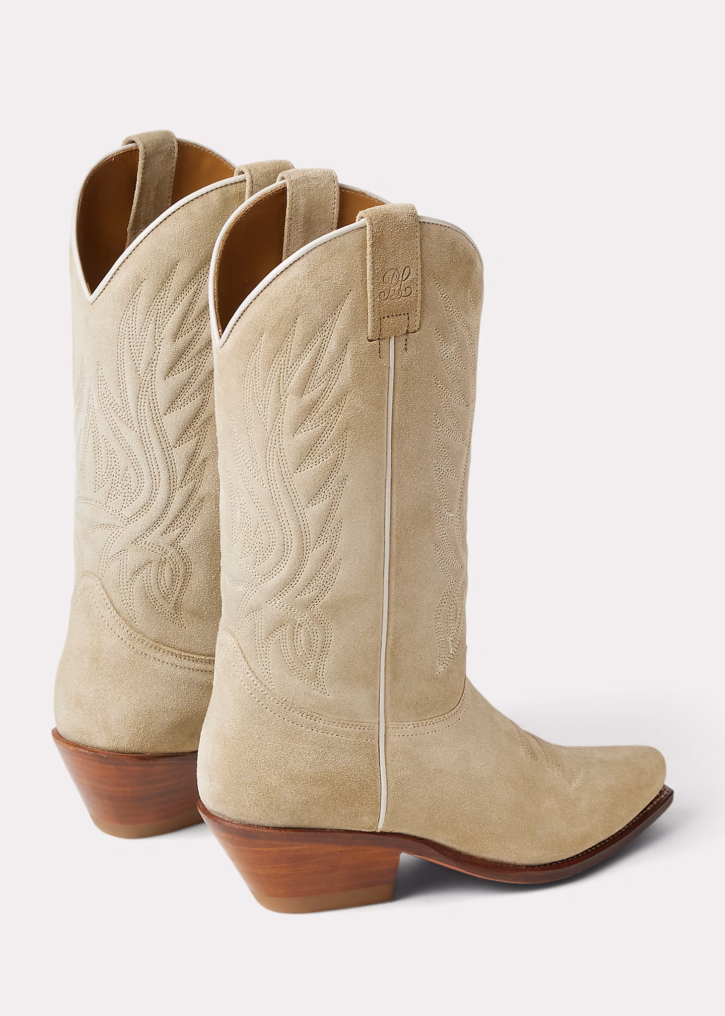 Cowboystiefel Chilton aus Kalbswildleder - RALPH LAUREN OUTLET