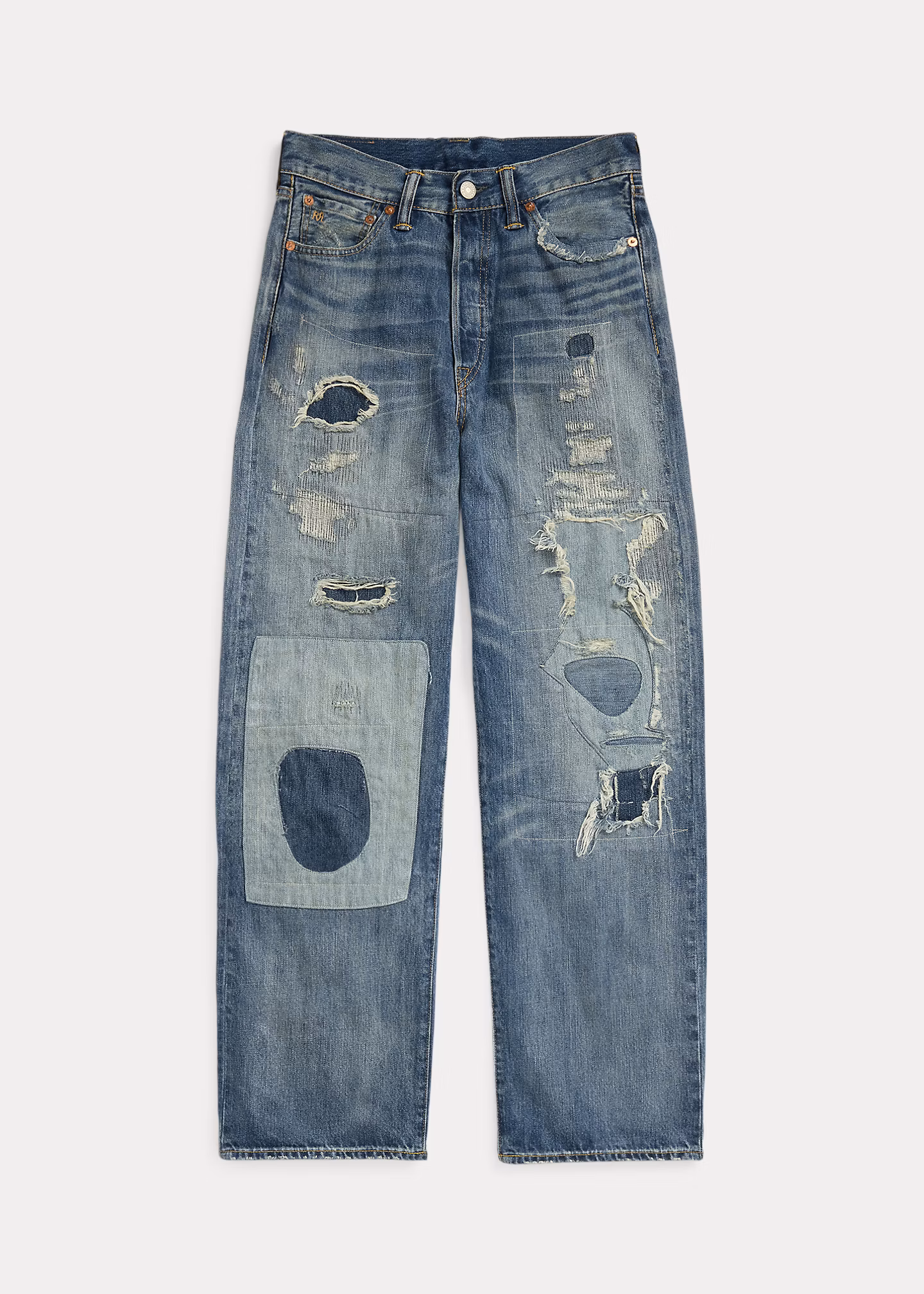 Ausgebesserte High-Boy-Fit Jeans Heyland - RALPH LAUREN OUTLET