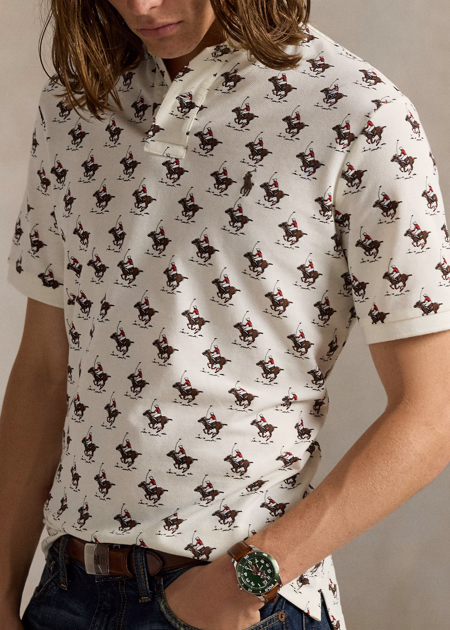 Custom-Slim Poloshirt mit Reitermotiv - RALPH LAUREN OUTLET