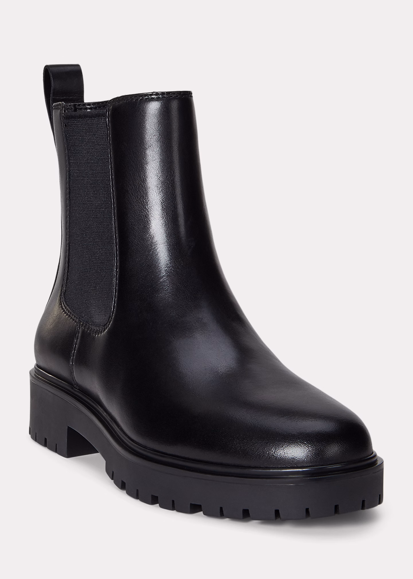 Stiefelette Allyson aus poliertem Leder - RALPH LAUREN OUTLET