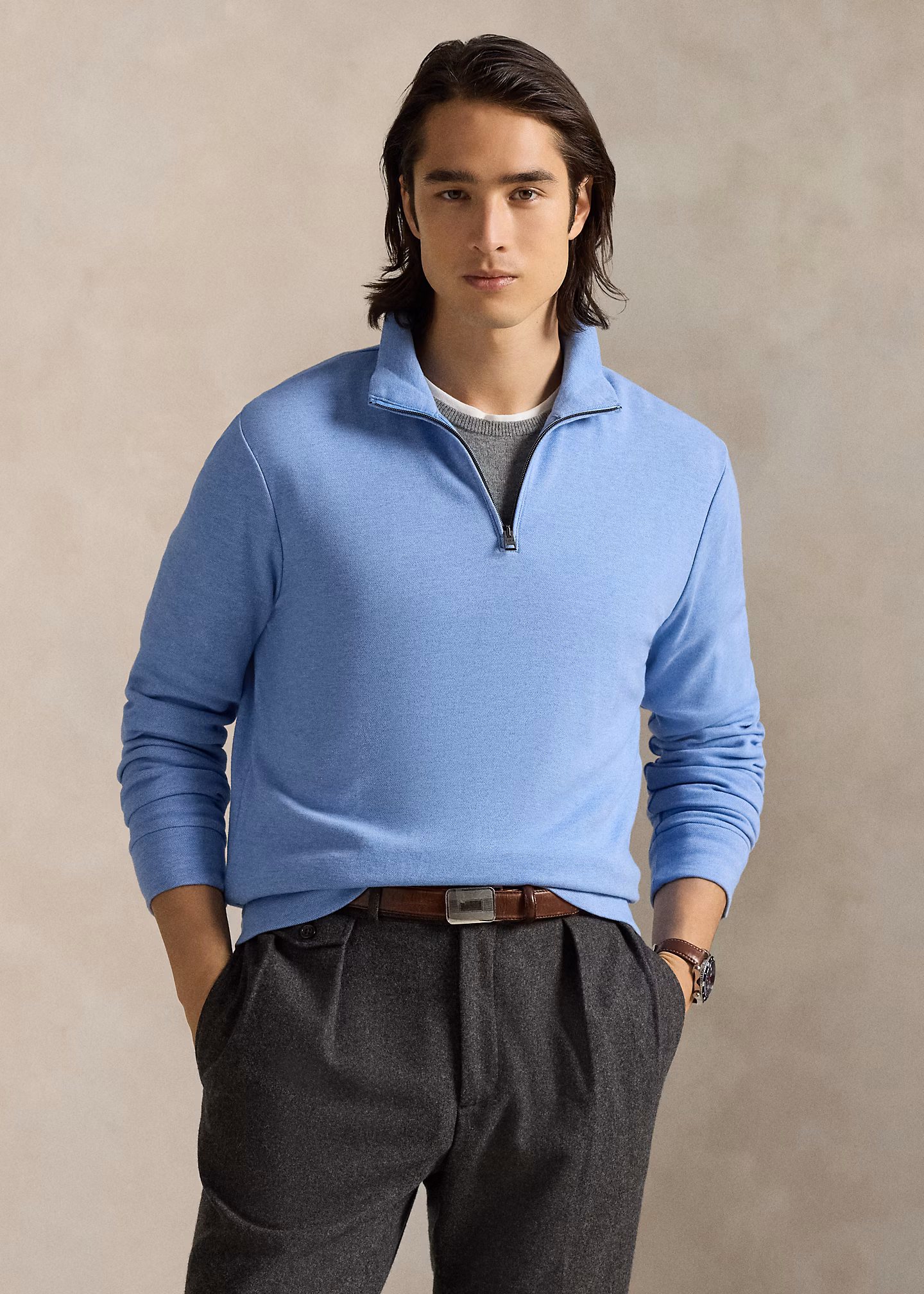 Pullover mit Viertelreißverschluss - RALPH LAUREN OUTLET