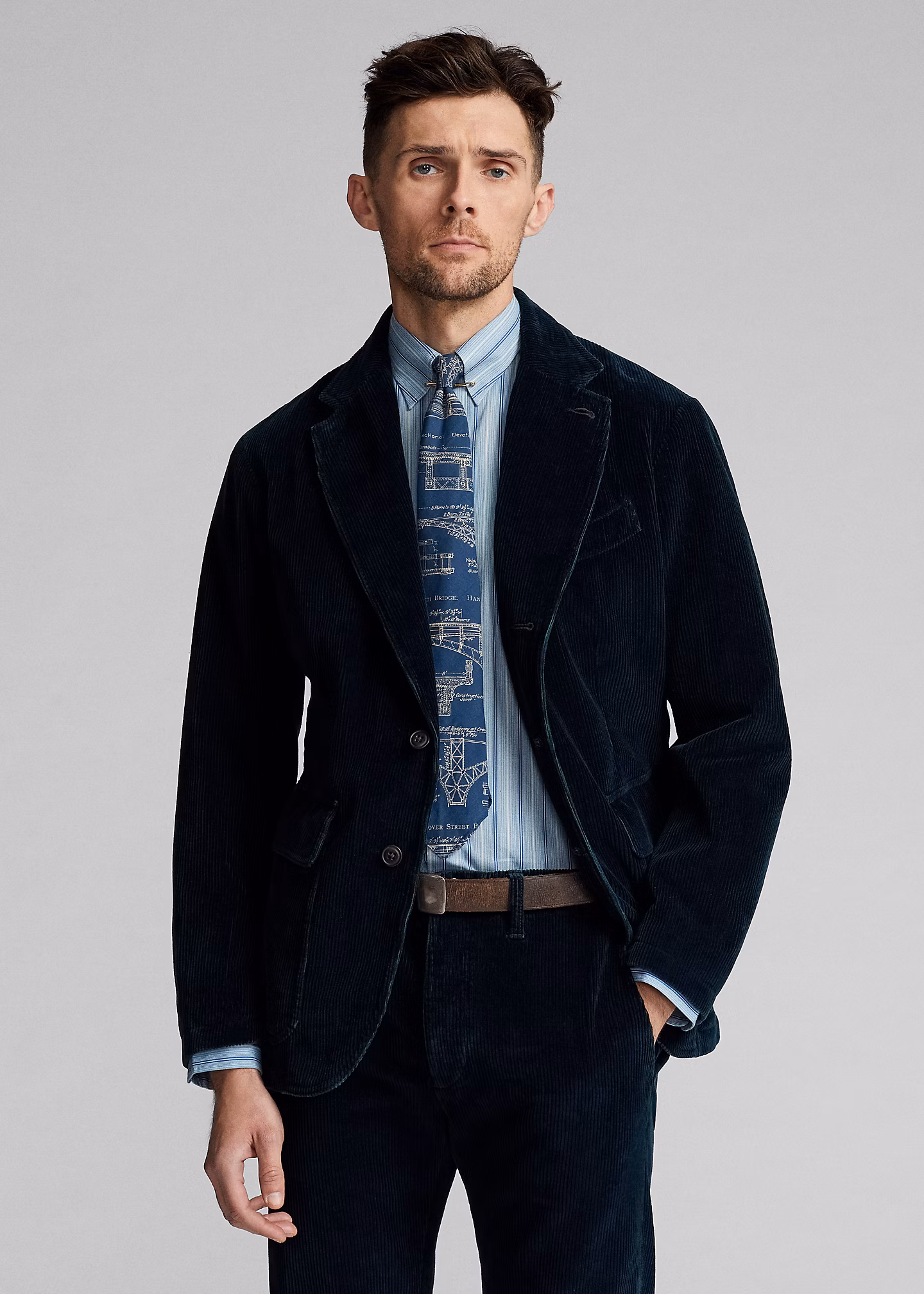 Unkonstruierter Indigo-Cord-Sportmantel - RALPH LAUREN OUTLET