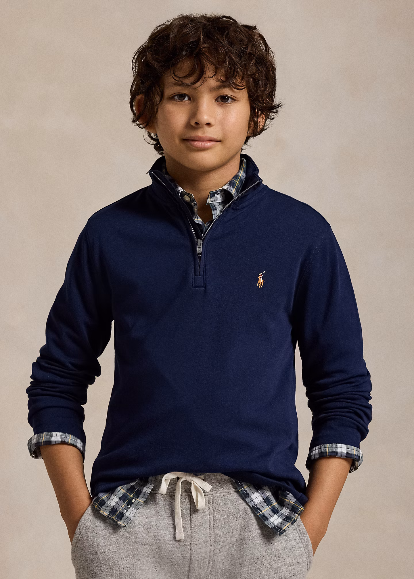 Pullover mit Viertelreißverschluss - RALPH LAUREN OUTLET