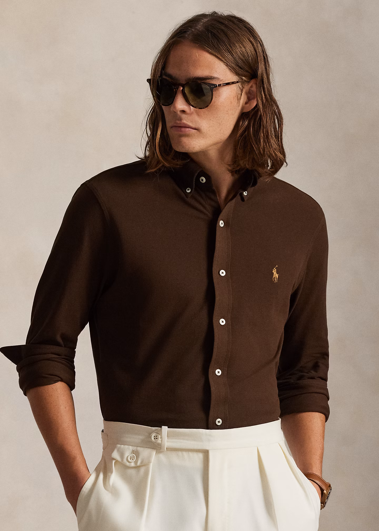 Featherweight Piqué-Hemd - RALPH LAUREN OUTLET