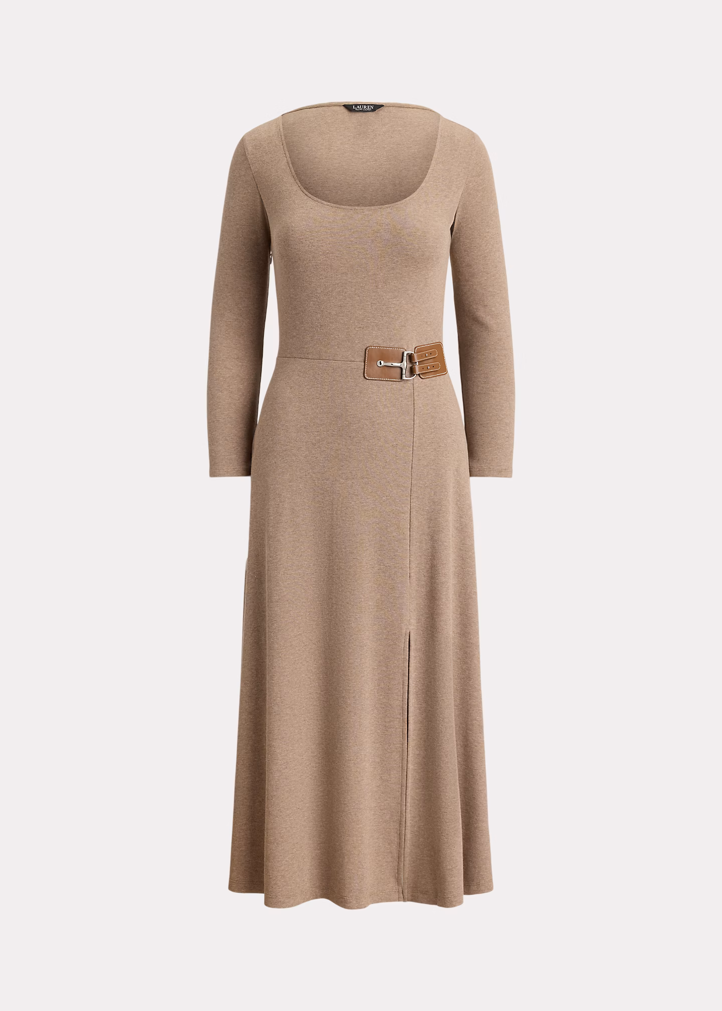 Geripptes Midikleid mit Schnalle - RALPH LAUREN OUTLET