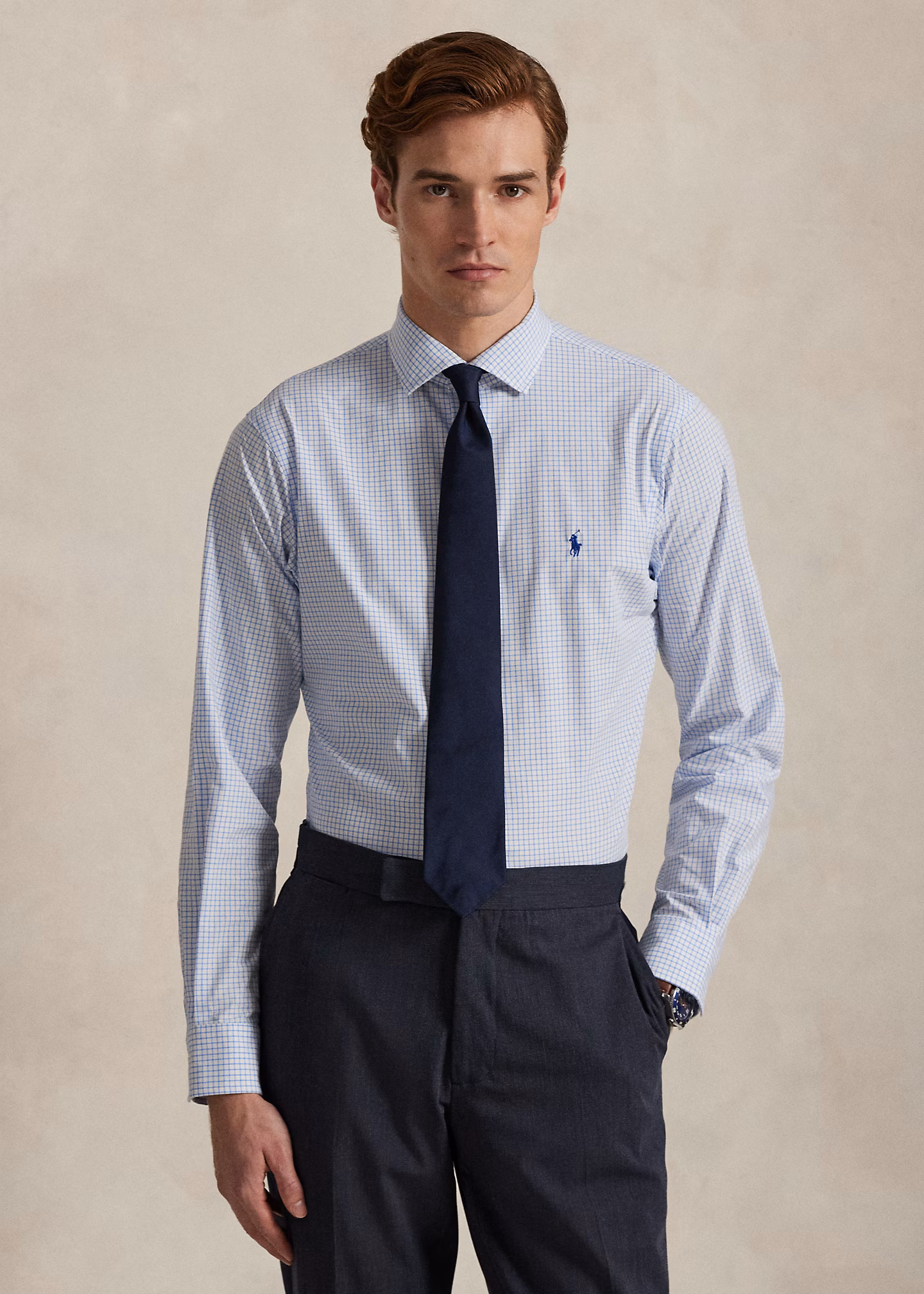 Custom-Fit Karo-Popelinehemd - RALPH LAUREN OUTLET