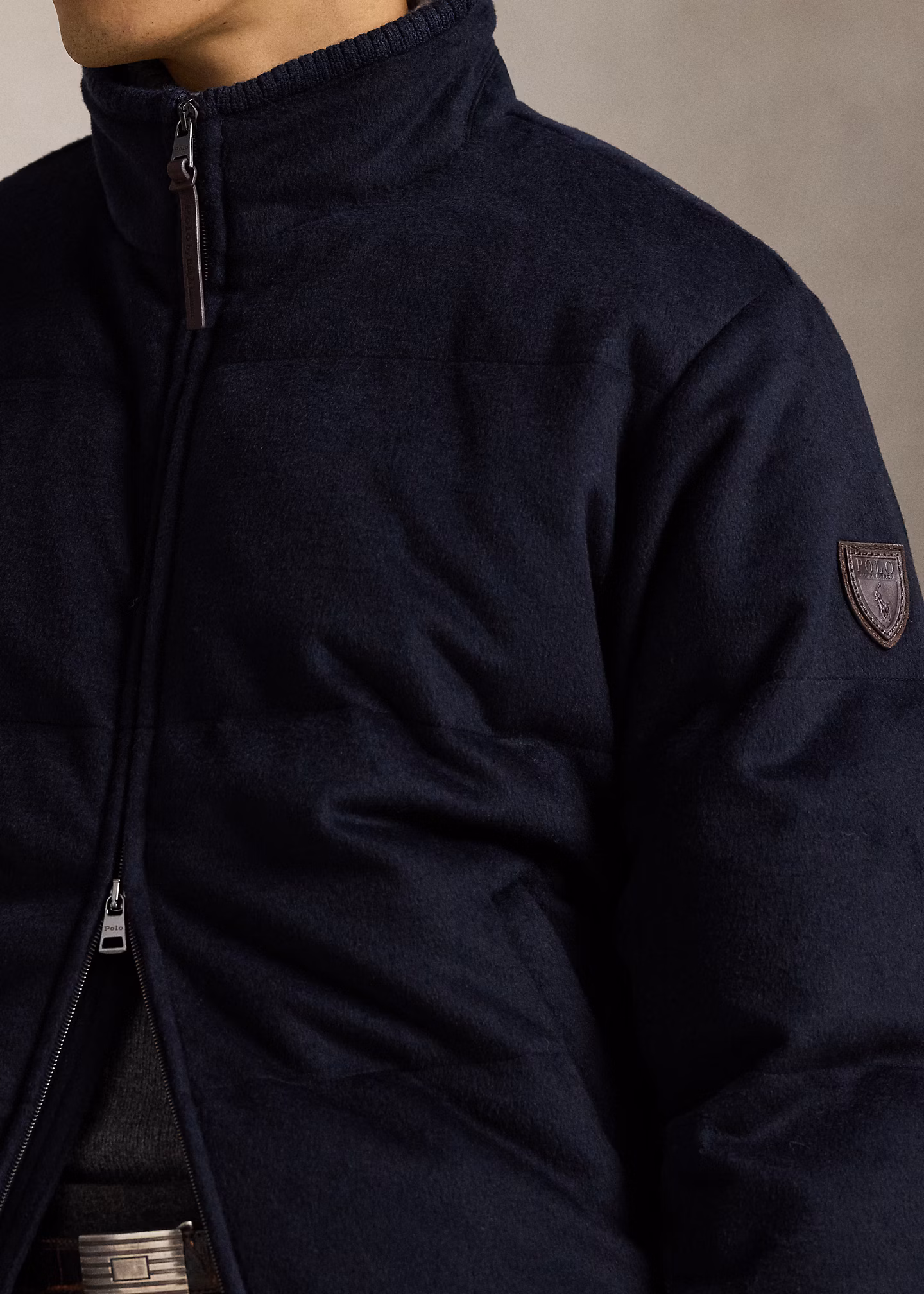 Die Fliegerjacke Lewis aus Melton - RALPH LAUREN OUTLET