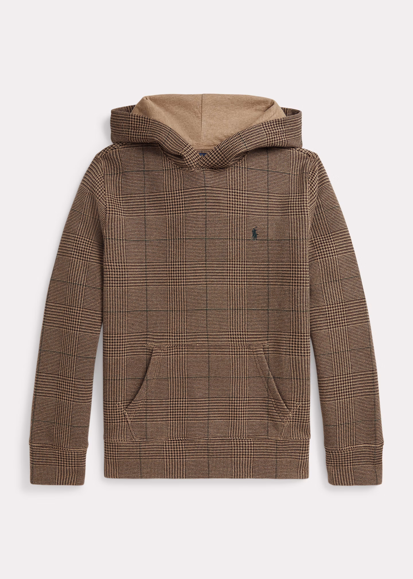 Glencheck-Kapuzenpullover aus Fleece - RALPH LAUREN OUTLET