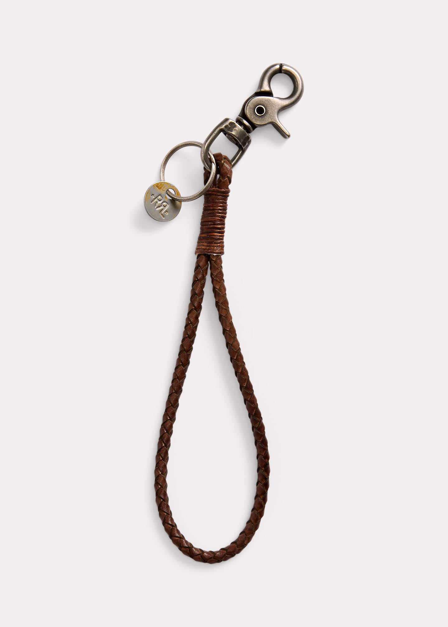 Handgeflochtener Leder-Schlüsselanhänger - RALPH LAUREN OUTLET