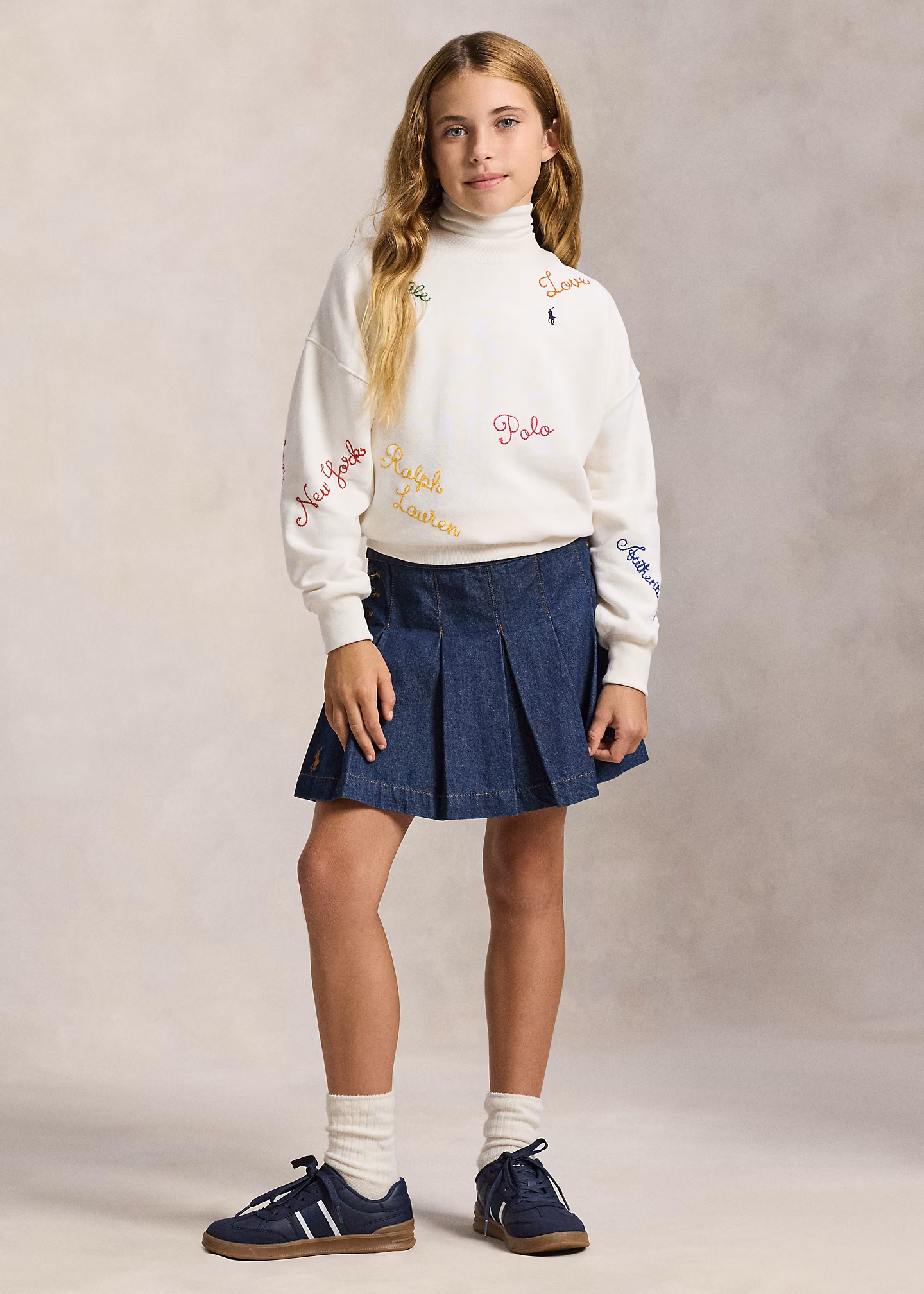 Besticktes Fleece-Sweatshirt - RALPH LAUREN OUTLET