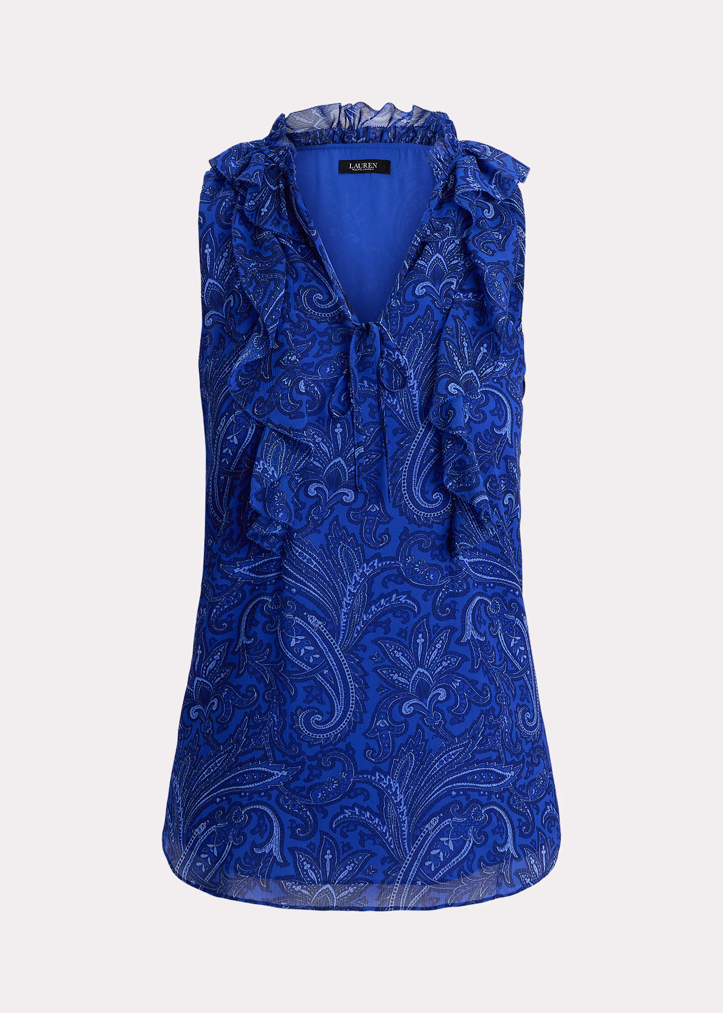 Bluse mit Paisley-Motiv und Rüschen - RALPH LAUREN OUTLET