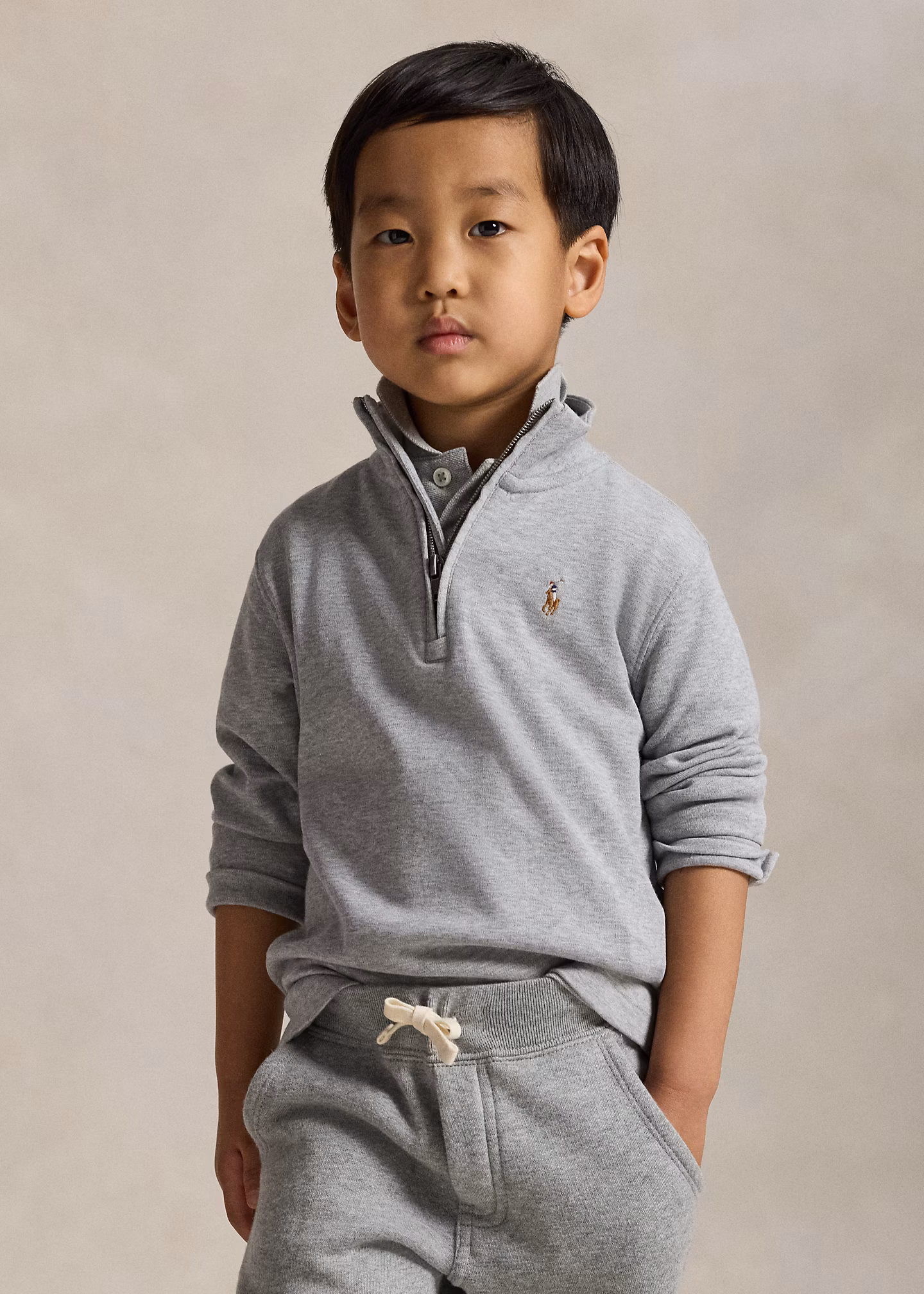 Pullover mit Viertelreißverschluss - RALPH LAUREN OUTLET