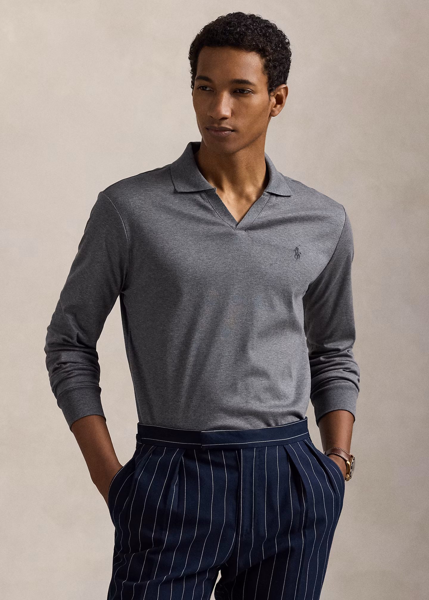 Custom-Slim-Fit Baumwoll-Poloshirt - RALPH LAUREN OUTLET