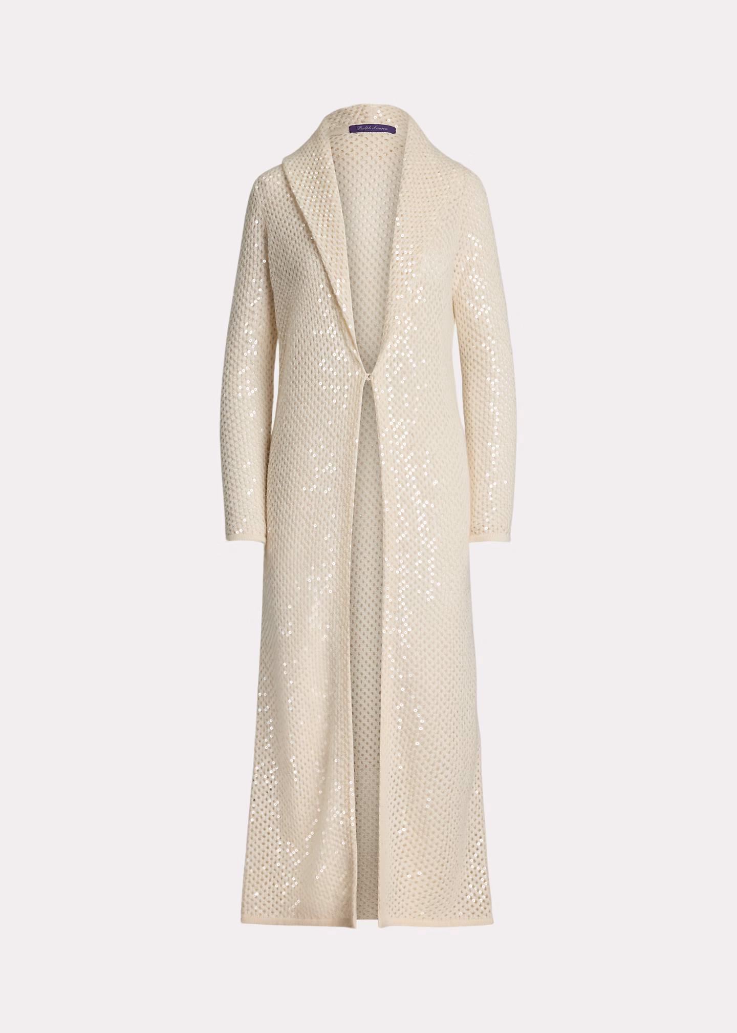 Lange Kaschmirstrickjacke mit Verzierung - RALPH LAUREN OUTLET