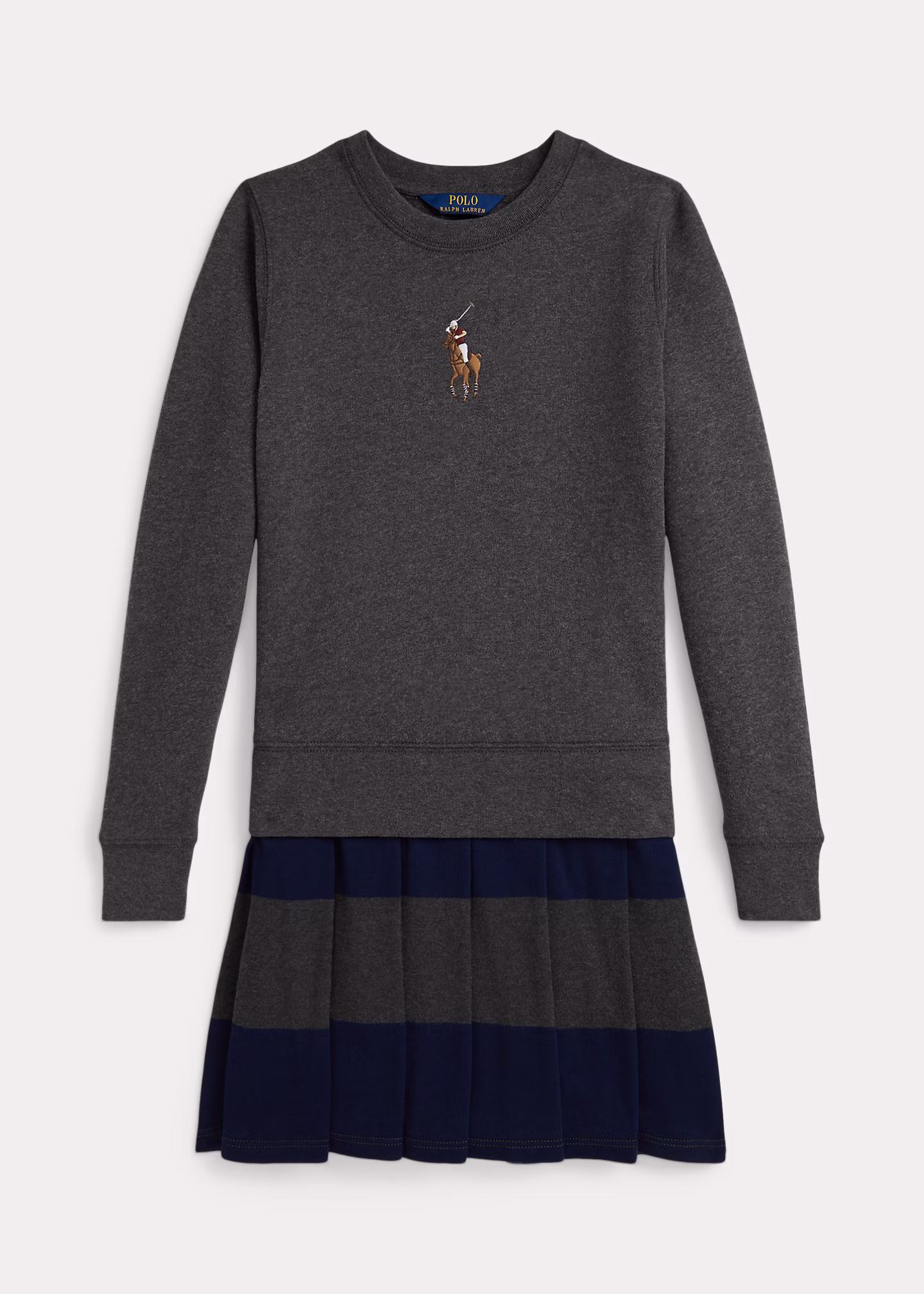 Fleece-Sweatshirtkleid mit Big Pony - RALPH LAUREN OUTLET