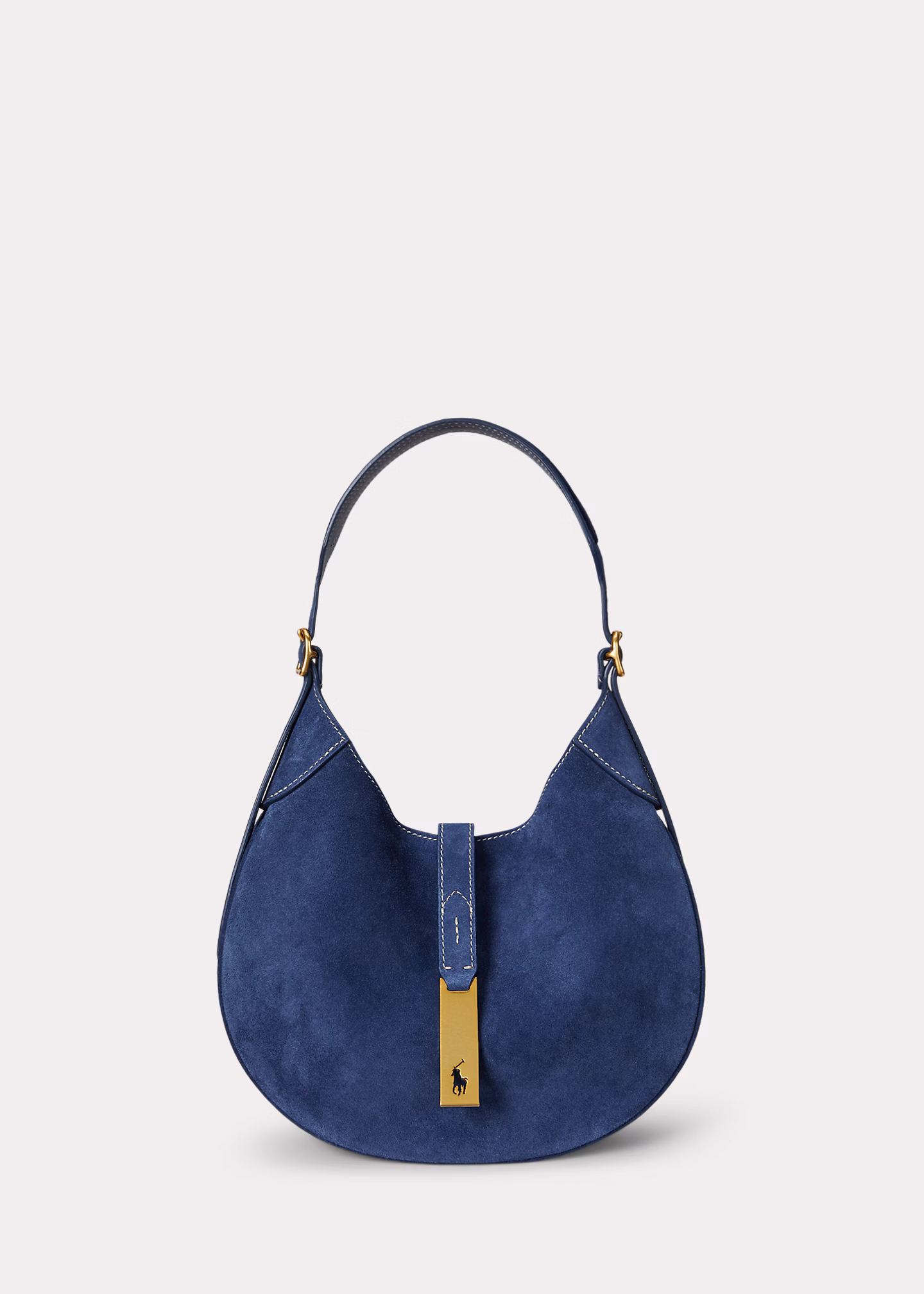 Kleine Schultertasche Polo ID aus Wildleder - RALPH LAUREN OUTLET