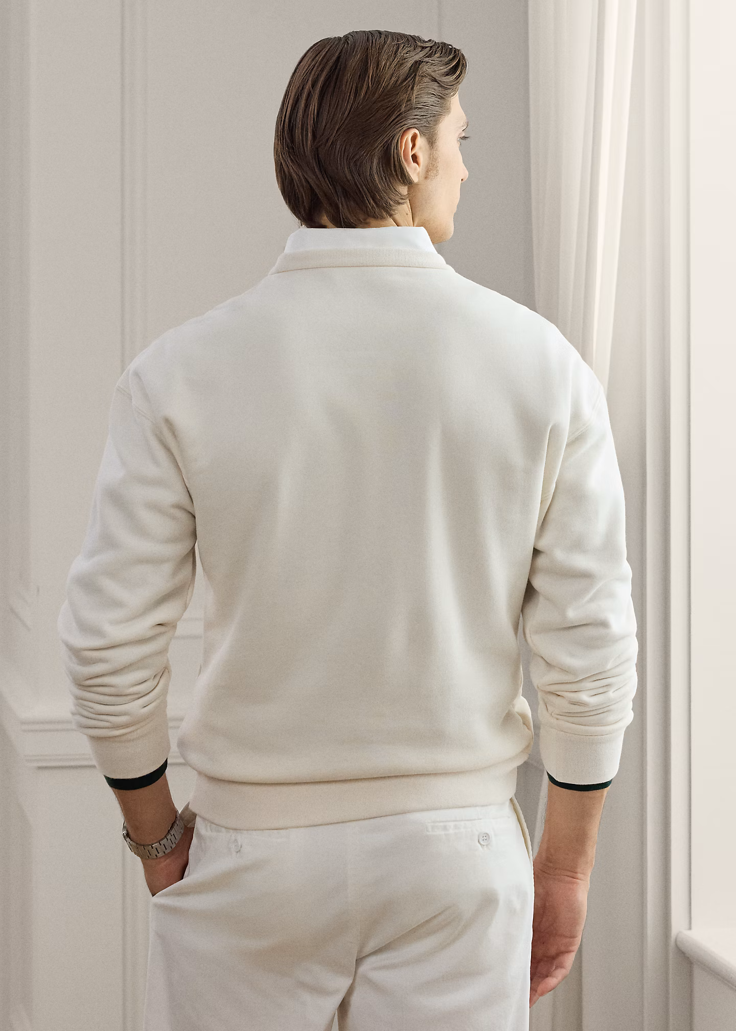 Baumwoll-Kaschmir-Sweatshirt mit Wappen - RALPH LAUREN OUTLET