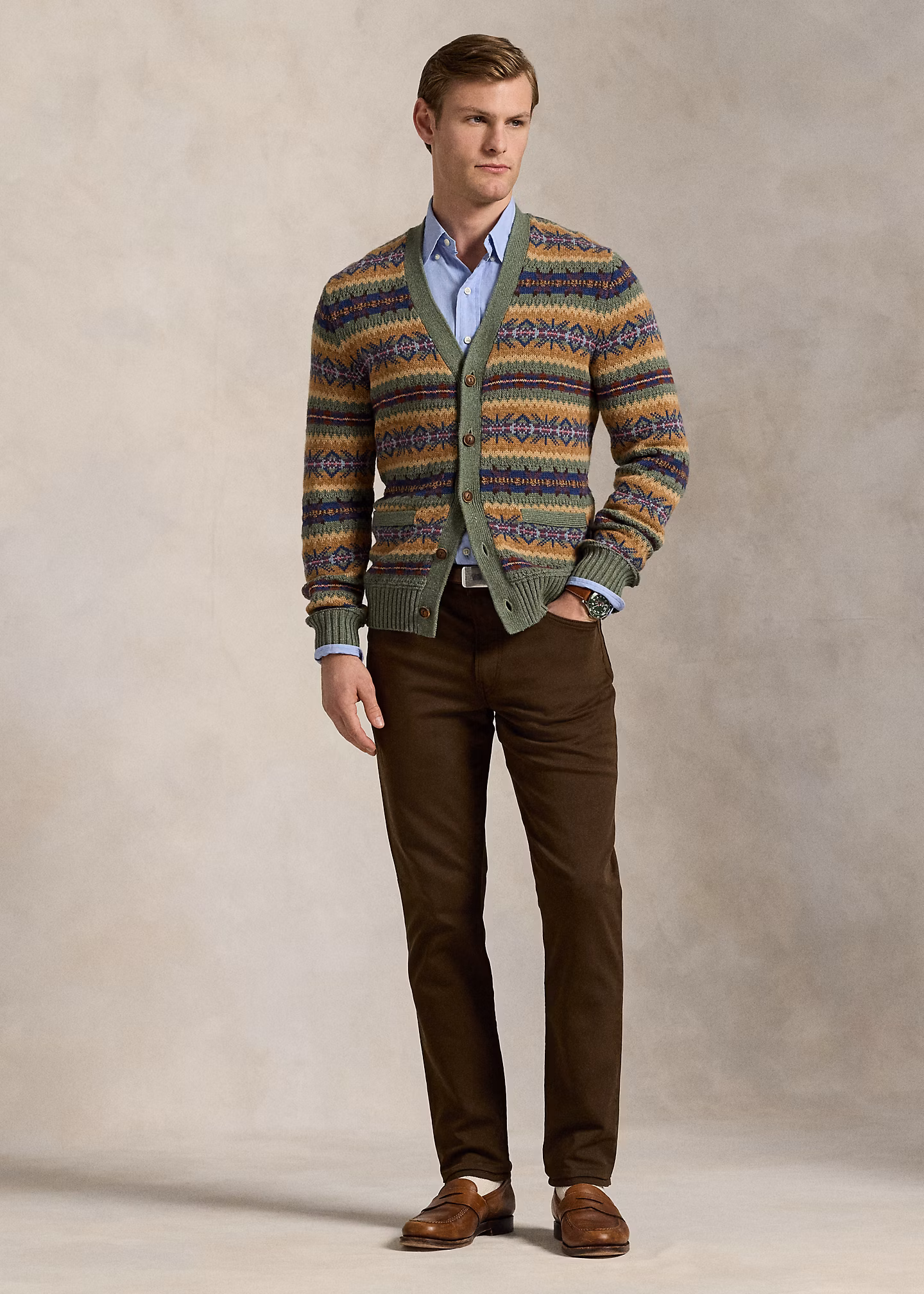 Chinohose Sullivan Slim in Strickoptik - RALPH LAUREN OUTLET