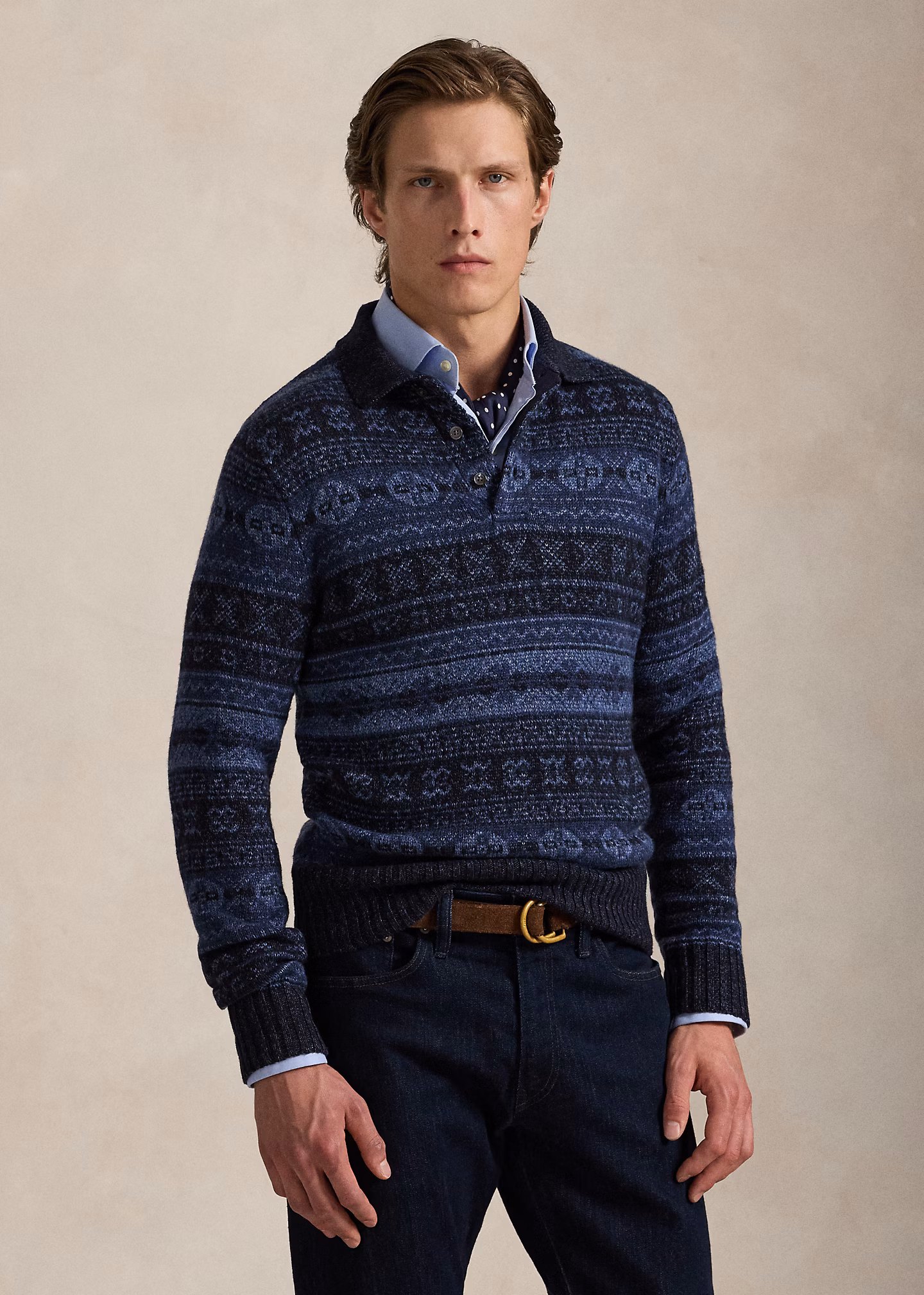 Fair-Isle-Pullover mit Polokragen - RALPH LAUREN OUTLET
