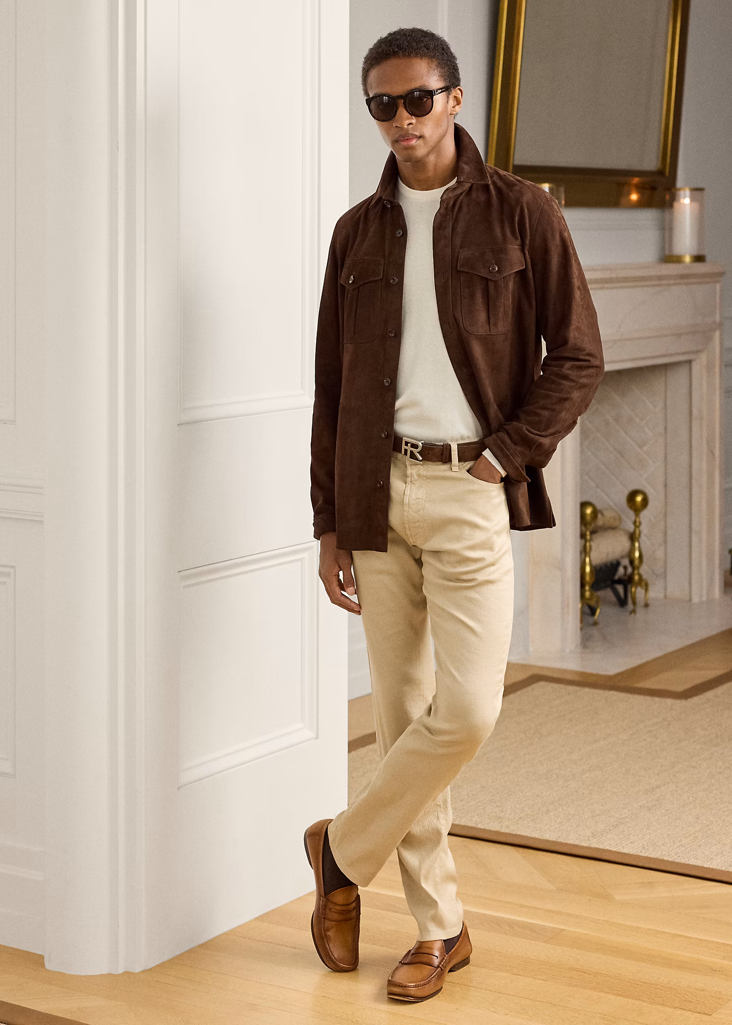 Slim-Fit Stretchjeans mit Leinen - RALPH LAUREN OUTLET