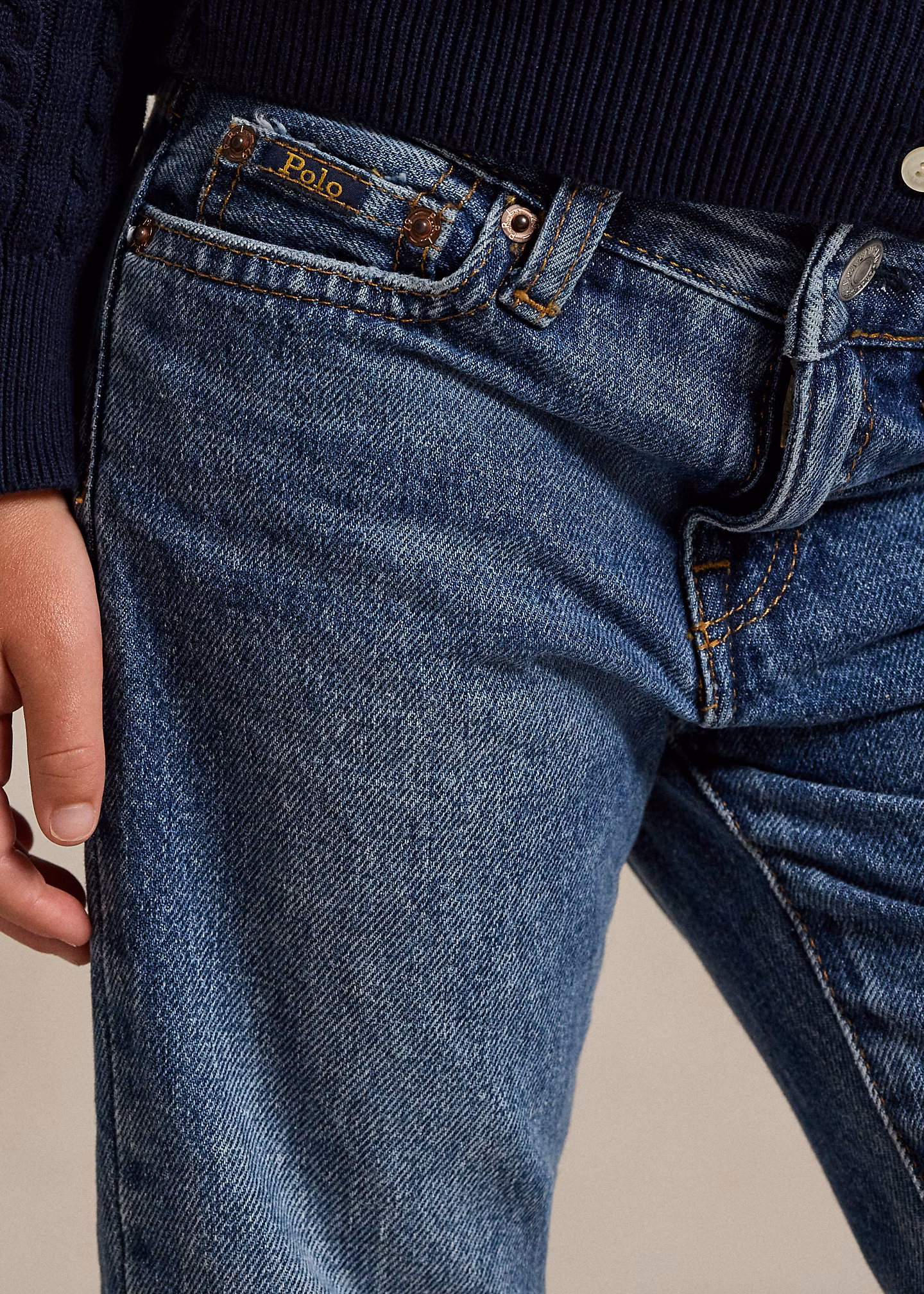 Straight-Fit Jeans mit hoher Leibhöhe - RALPH LAUREN OUTLET