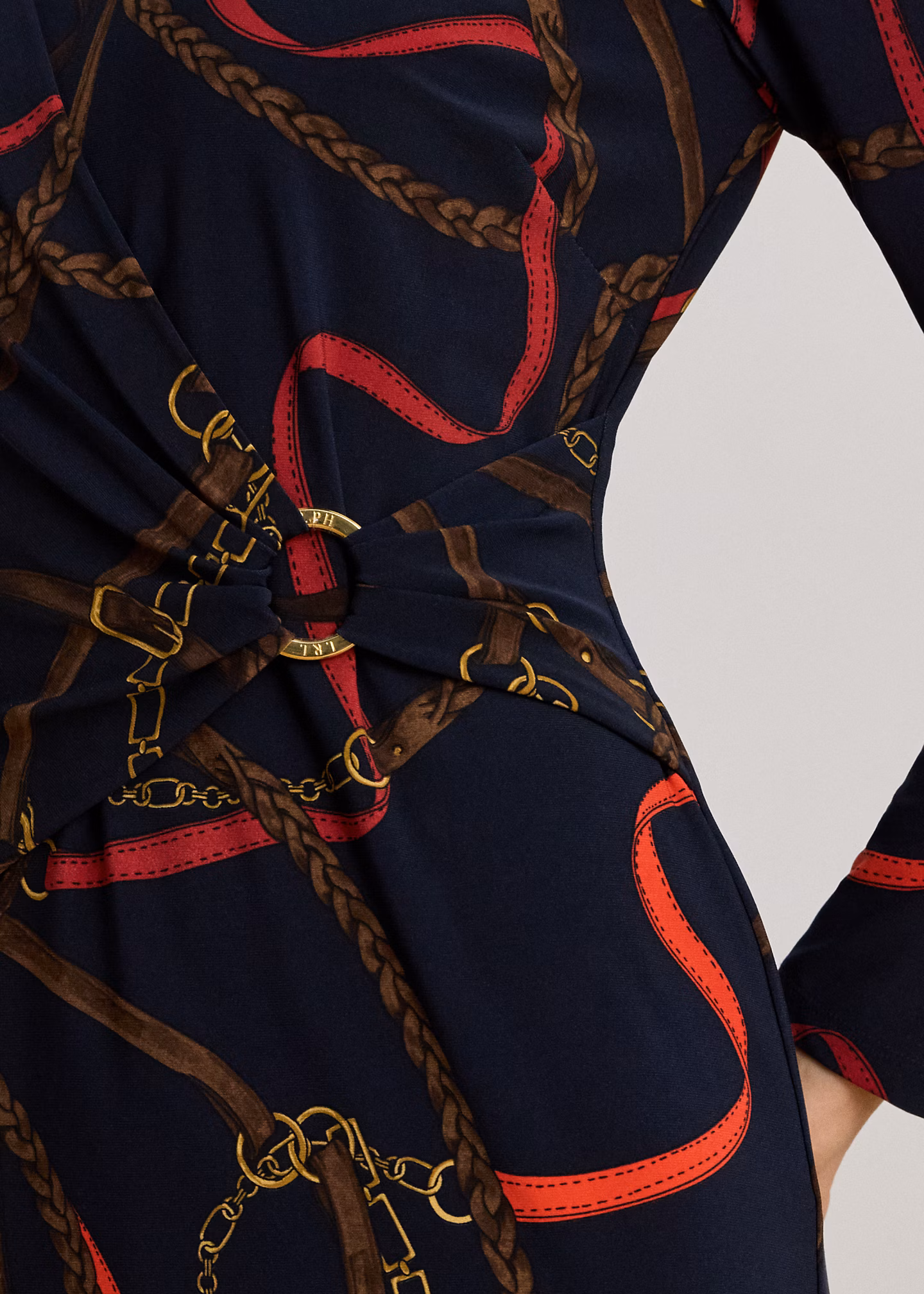 Bedrucktes Jerseykleid mit 3/4-Ärmeln - RALPH LAUREN OUTLET