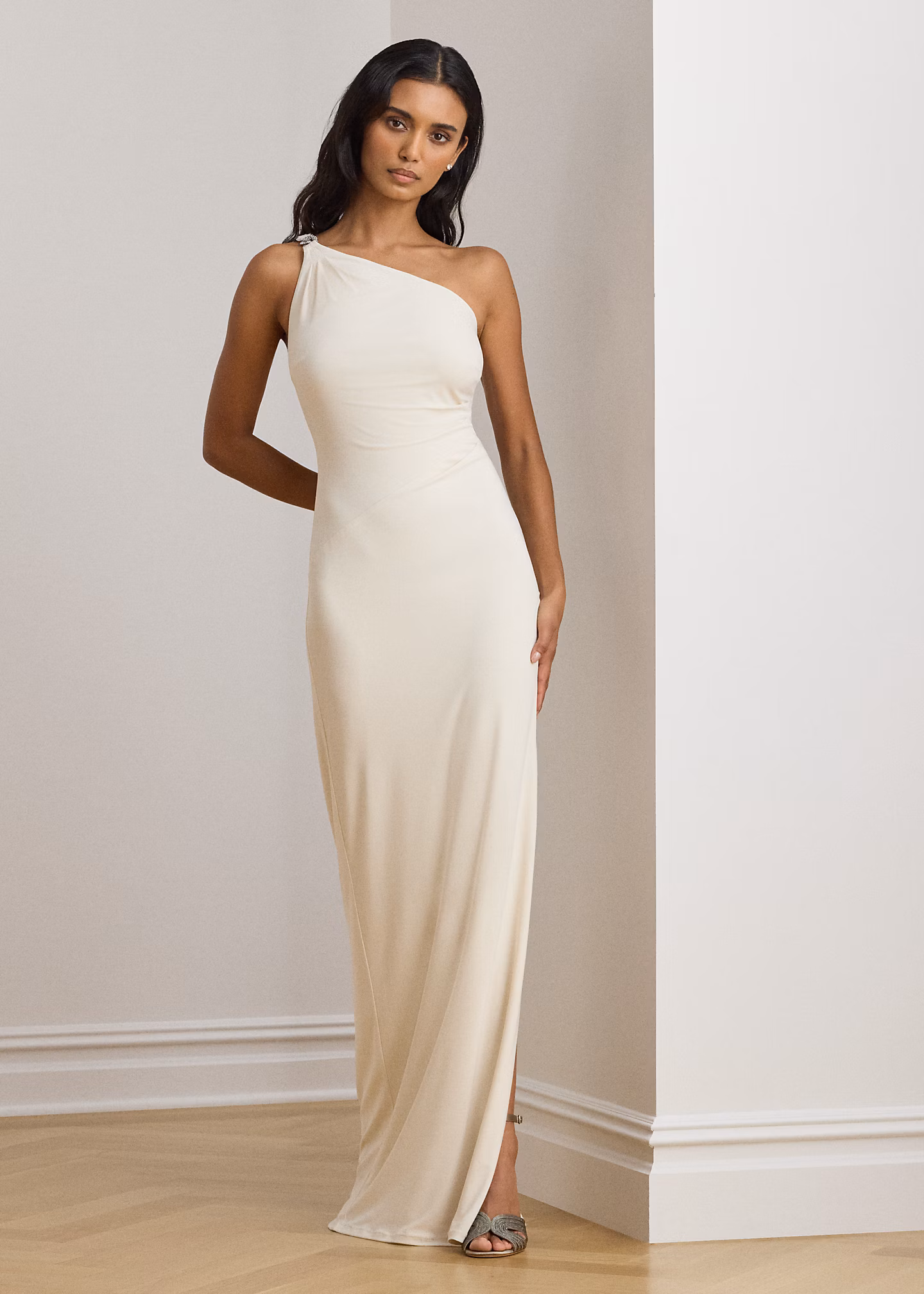 Einschultriges Kleid aus Jersey - RALPH LAUREN OUTLET