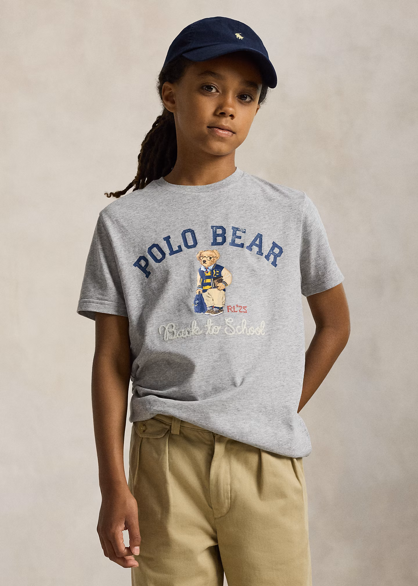 Baumwolljersey-T-Shirt mit Polo Bear - RALPH LAUREN OUTLET