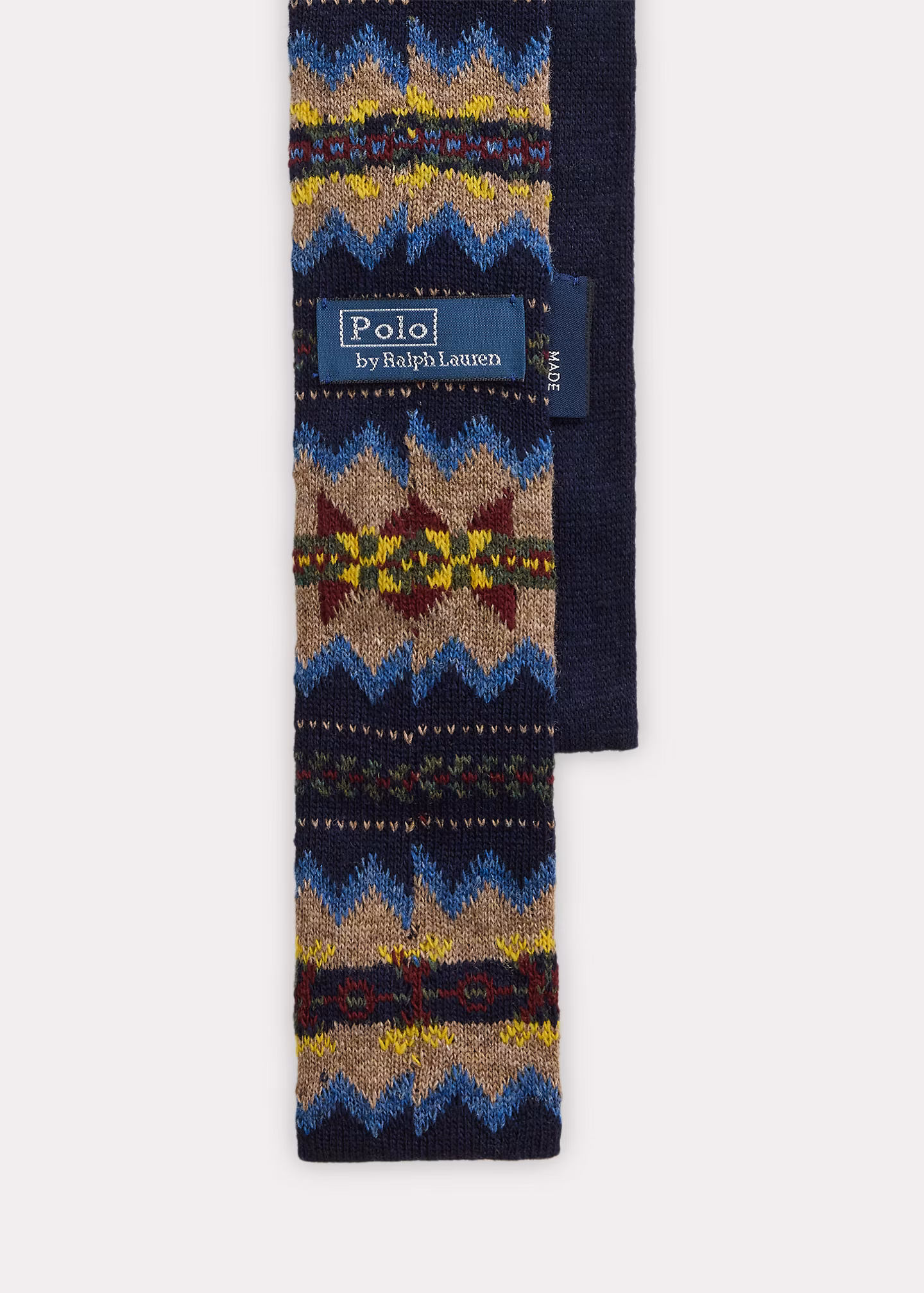 Woll-Strickkrawatte mit Fair-Isle-Muster - RALPH LAUREN OUTLET