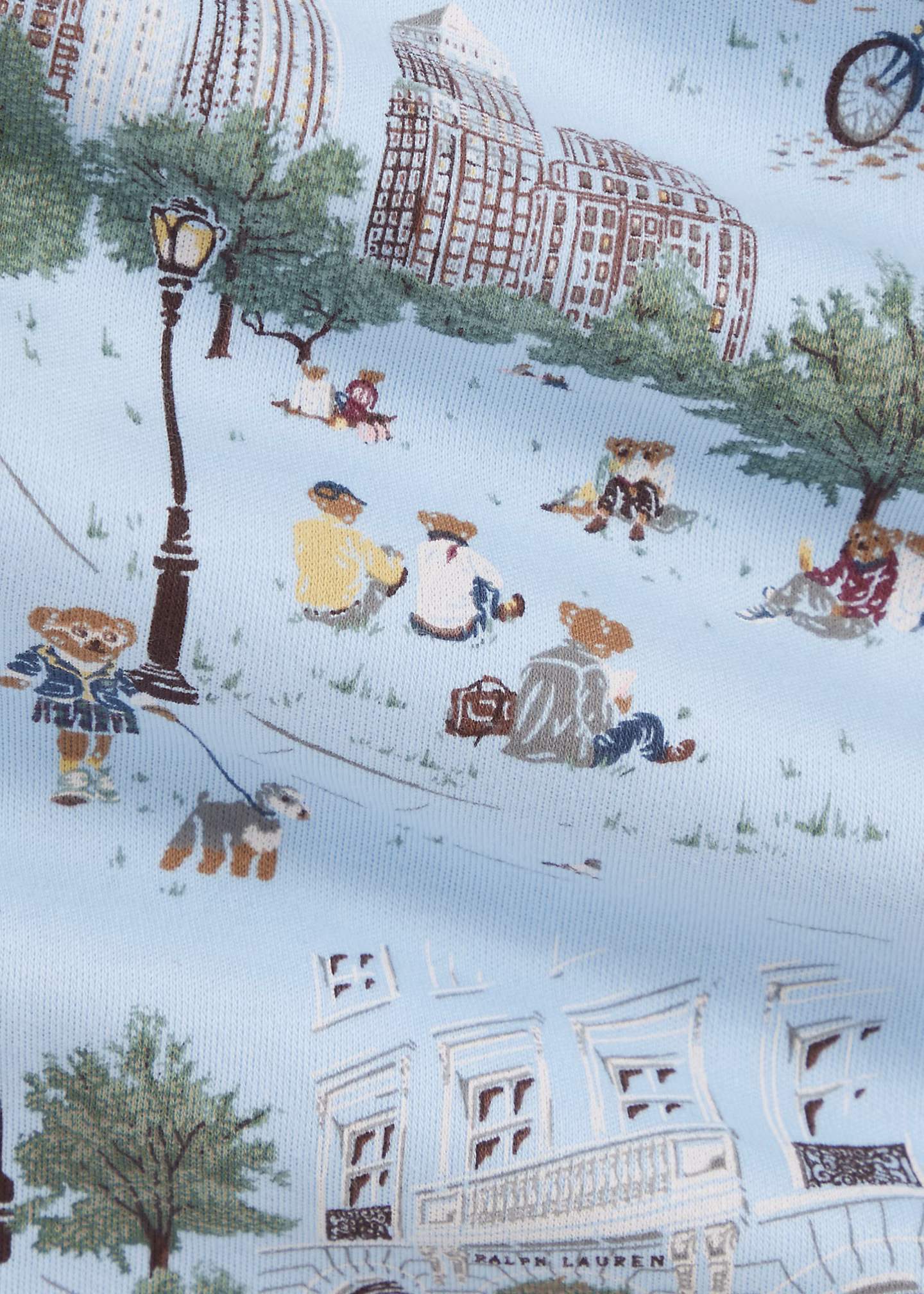 Baumwollstrampler mit Polo Bear - RALPH LAUREN OUTLET