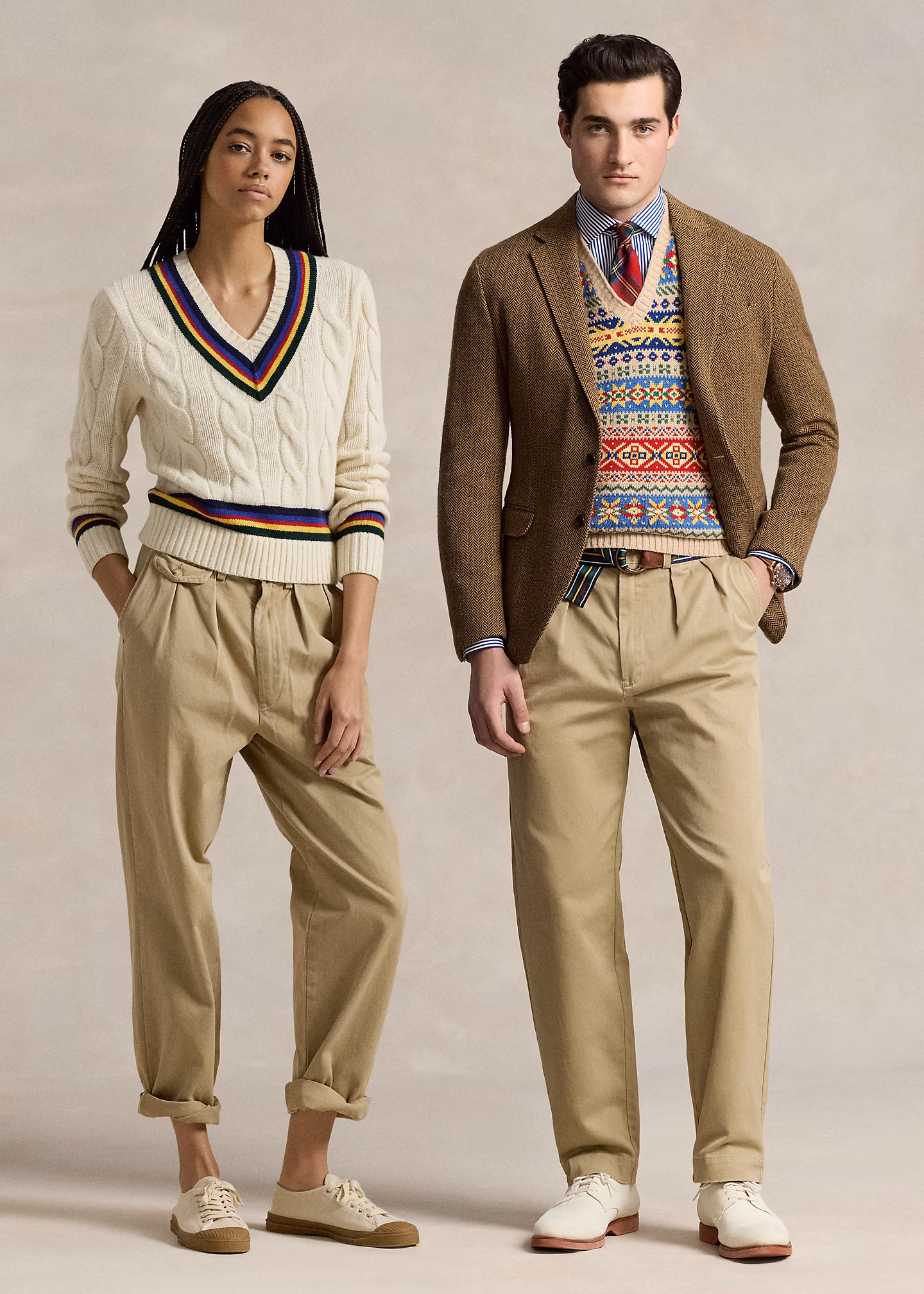 Relaxed-Fit Chinohose Whitman mit Falten - RALPH LAUREN OUTLET