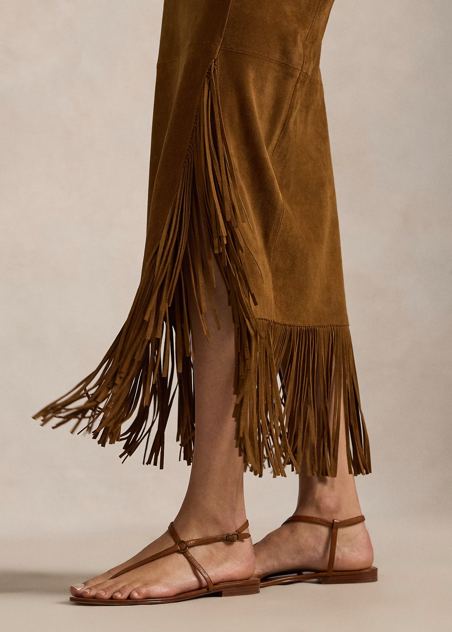 Wildlederrock mit Fransen - RALPH LAUREN OUTLET