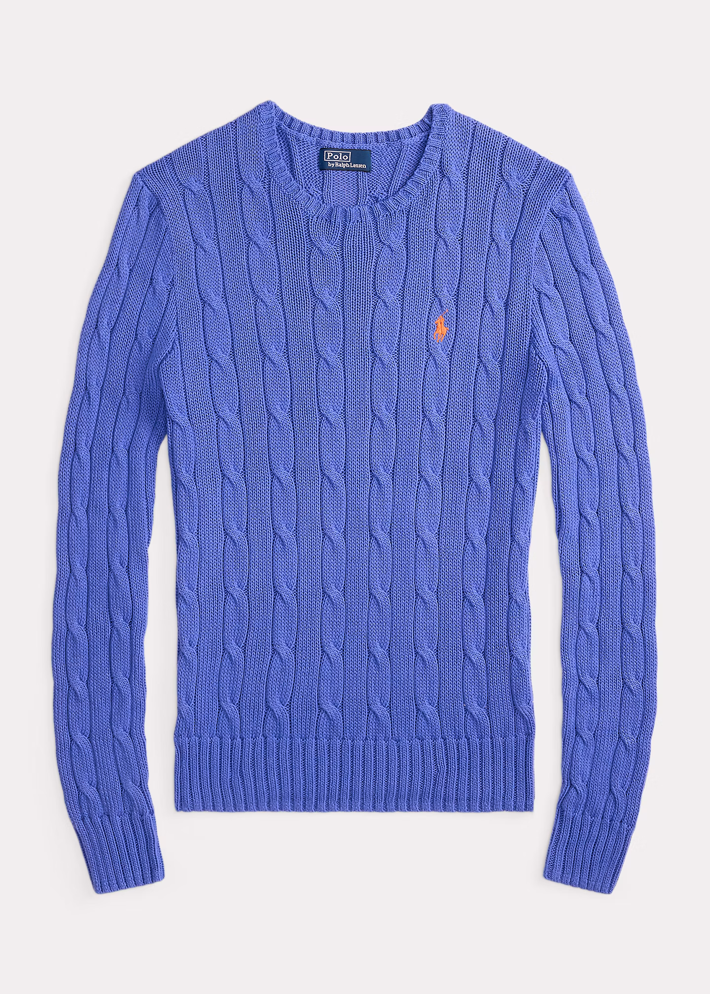 Baumwoll-Rundhalspullover mit Zopfmuster - RALPH LAUREN OUTLET