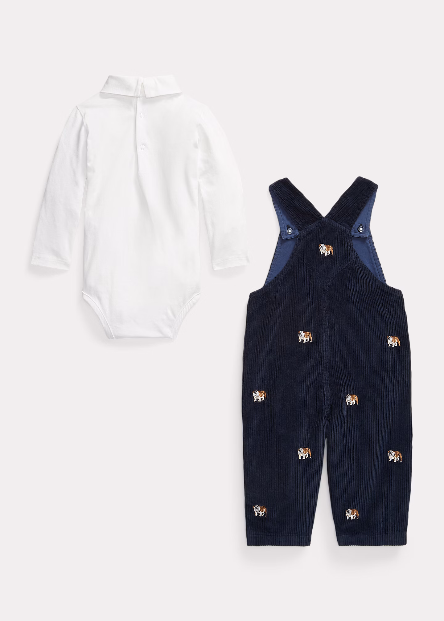 Baumwoll-Babybody und Kordsamt-Strampler - RALPH LAUREN OUTLET