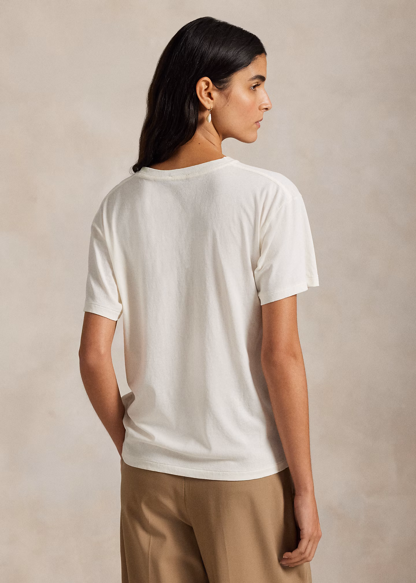 Baumwolljersey-T-Shirt mit Polo Bear - RALPH LAUREN OUTLET